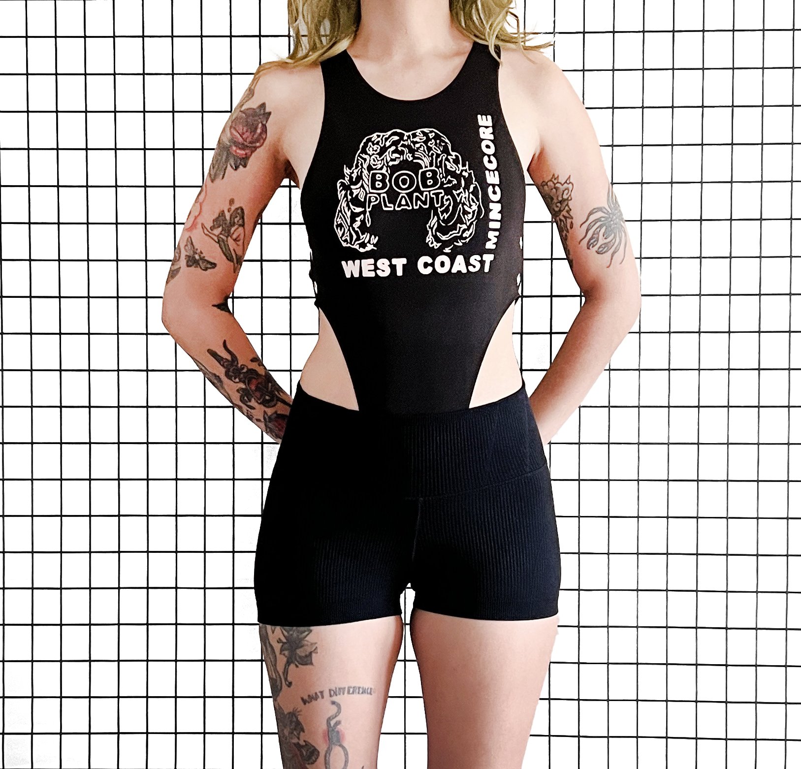 Bob Plant 'west coast mincecore' Bodysuit, size small
