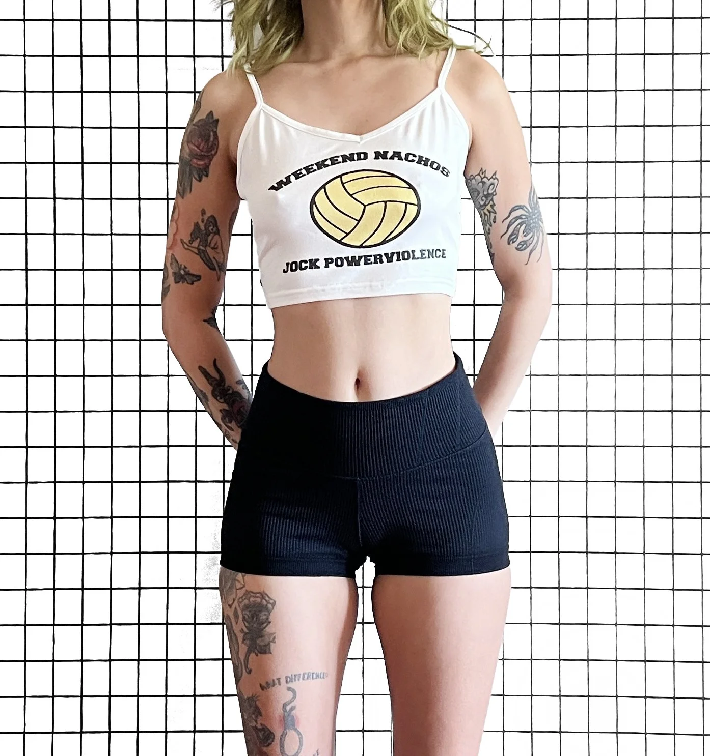 Weekend Nachos "jock powerviolence" Mini Tank, size medium