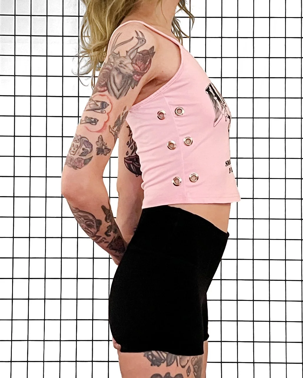 Haywire Pink Grommet Tank - Side 2.pg.jpg