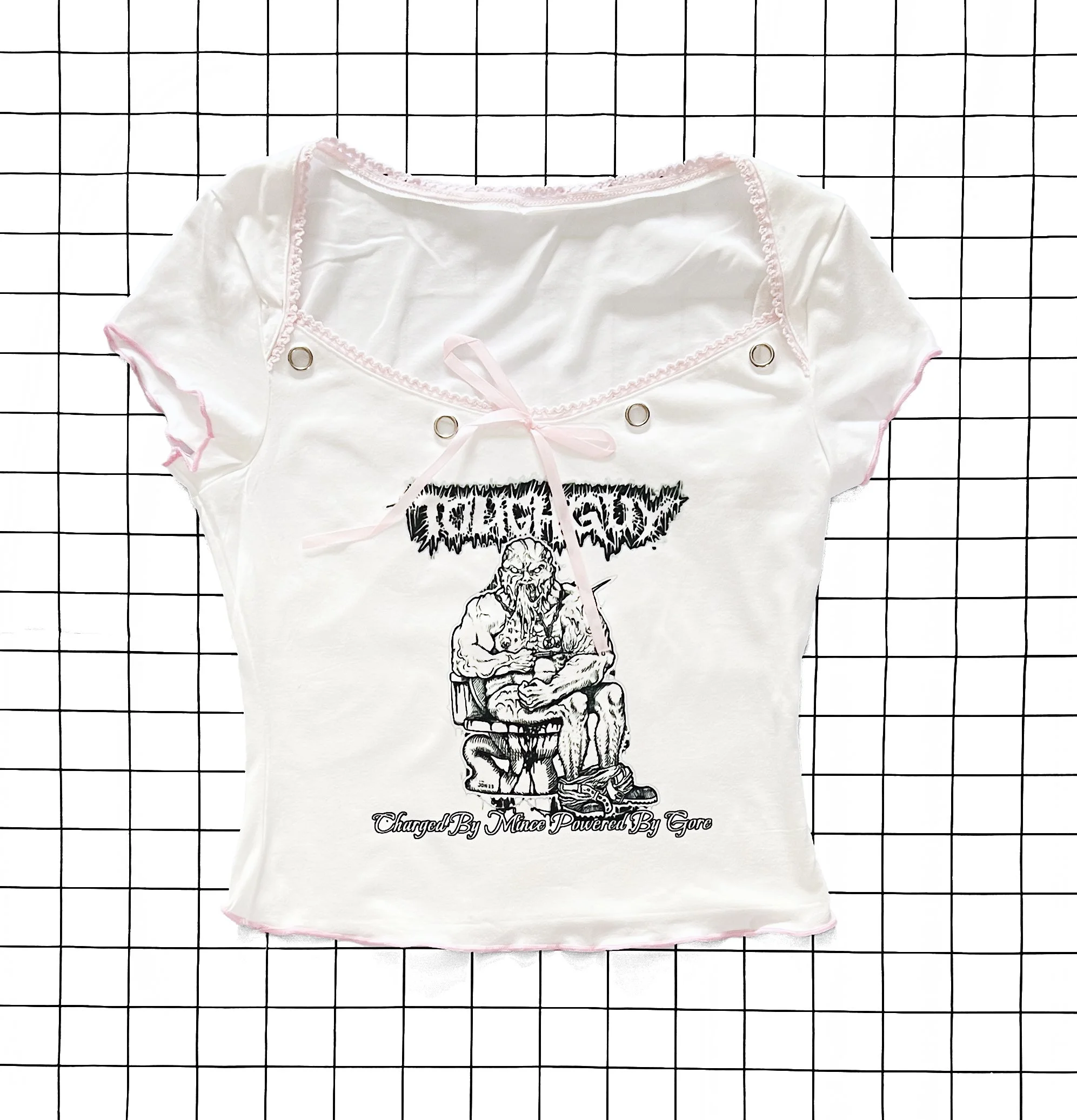 Toughguy Baby Doll Lace Tee - Hanger.jpg