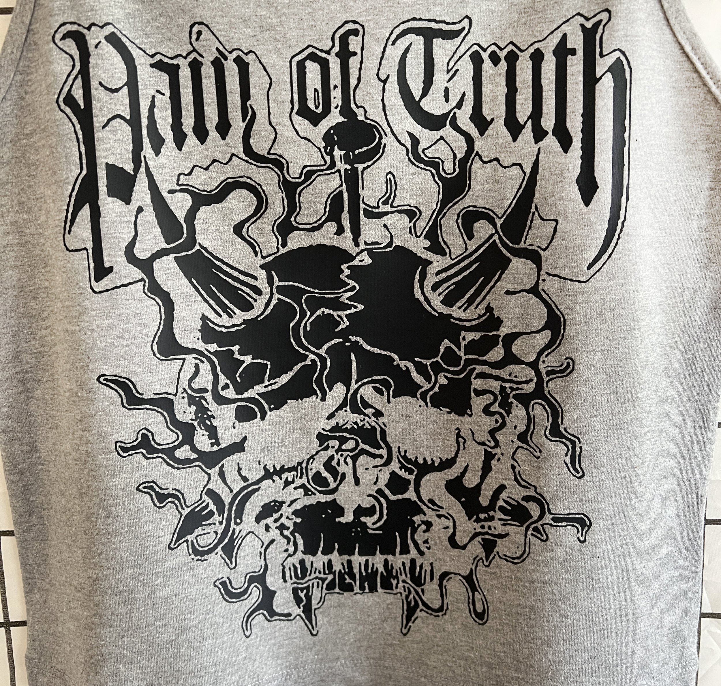 Pain of Truth Gray Tank - Close.jpg