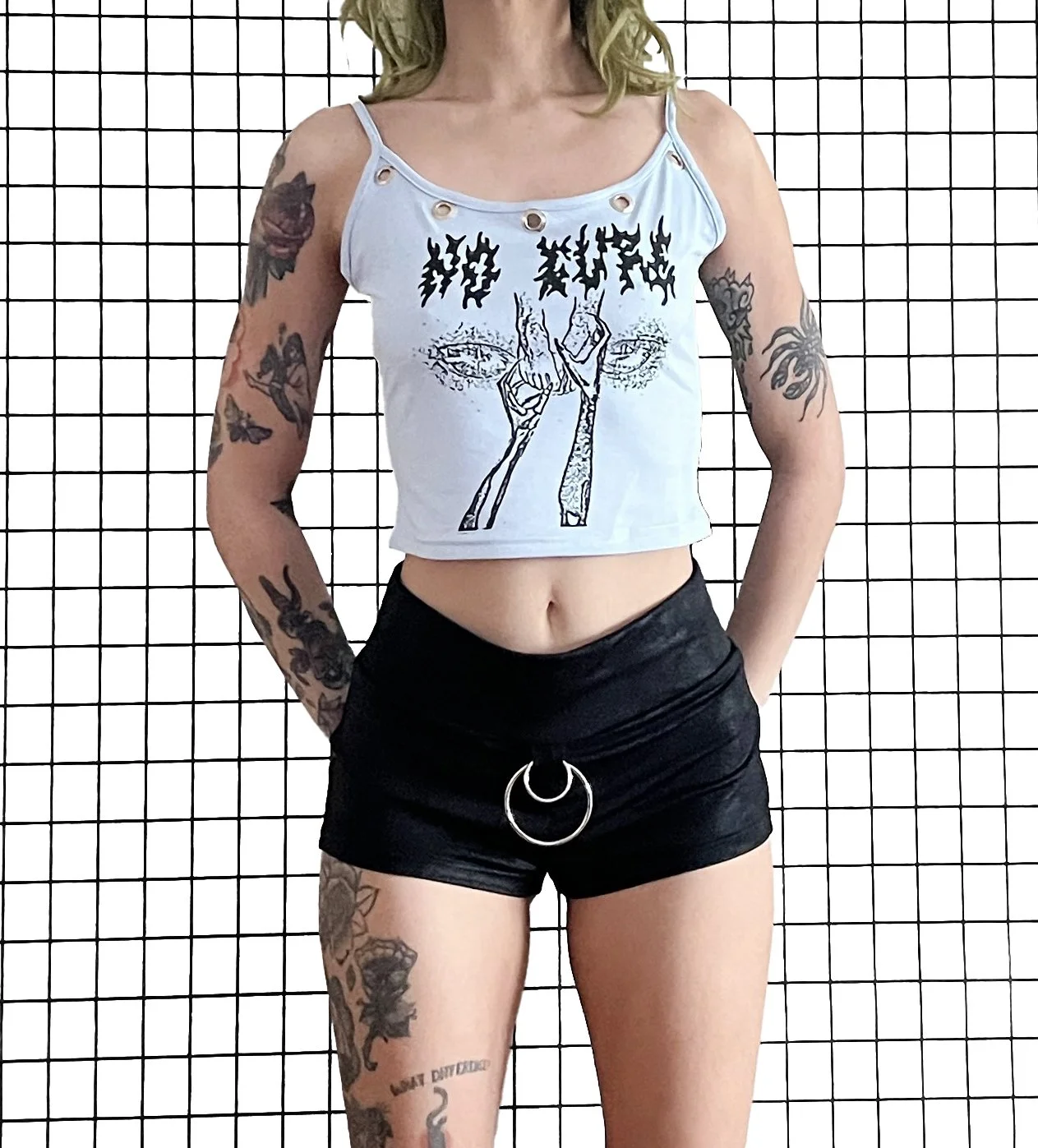 No Cure Blue Tank - Model.jpg