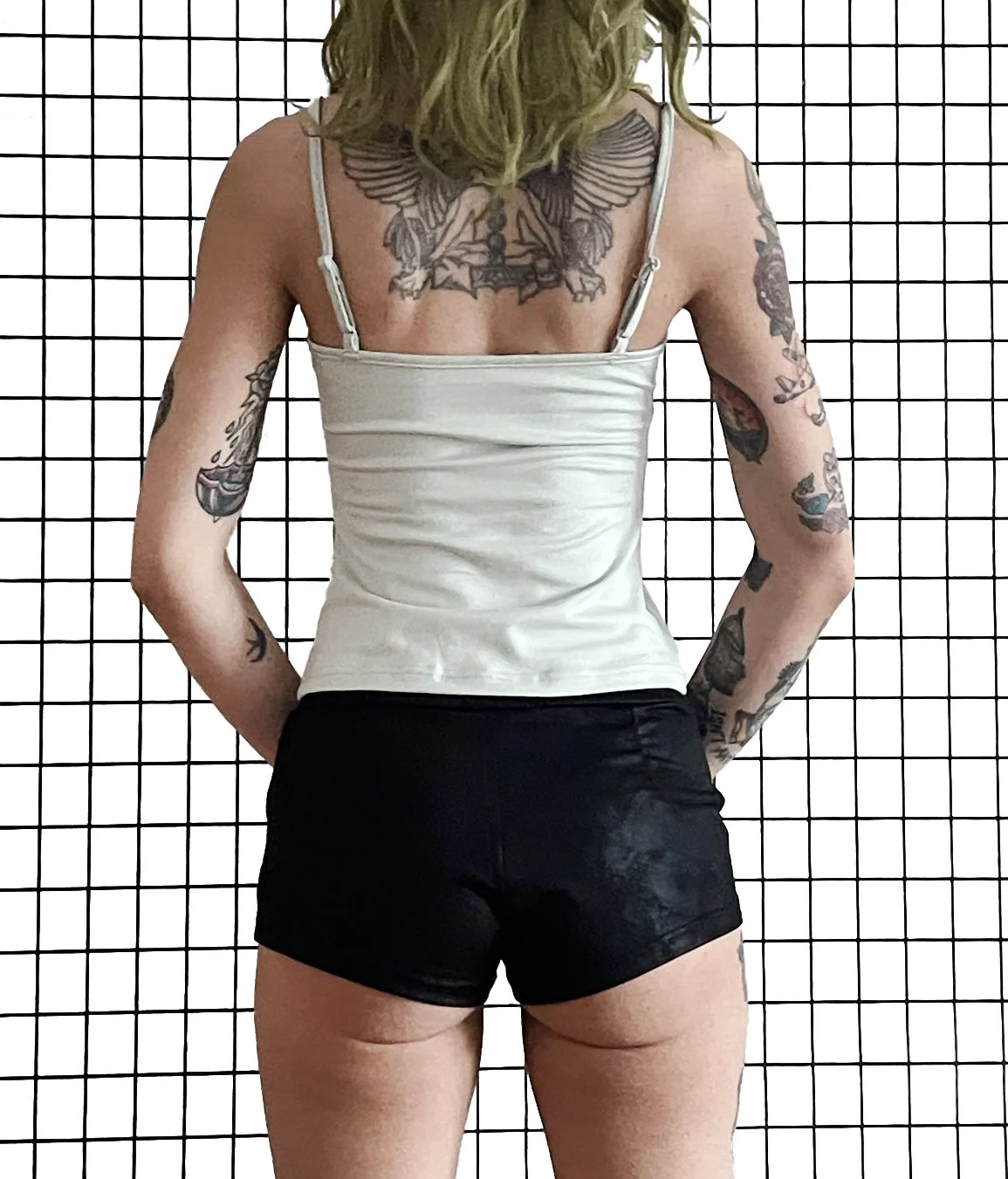 Undeath Olive Grommet Tank - Back.jpg