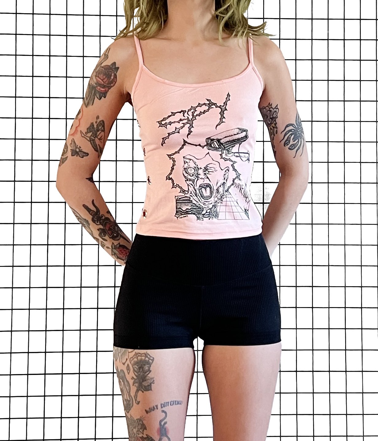 Spy 'surveilled' Grommet Tank, size small