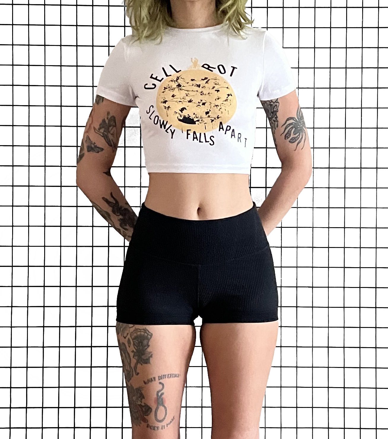 Cell Rot 'slowly falls apart' Baby Tee, size x-small