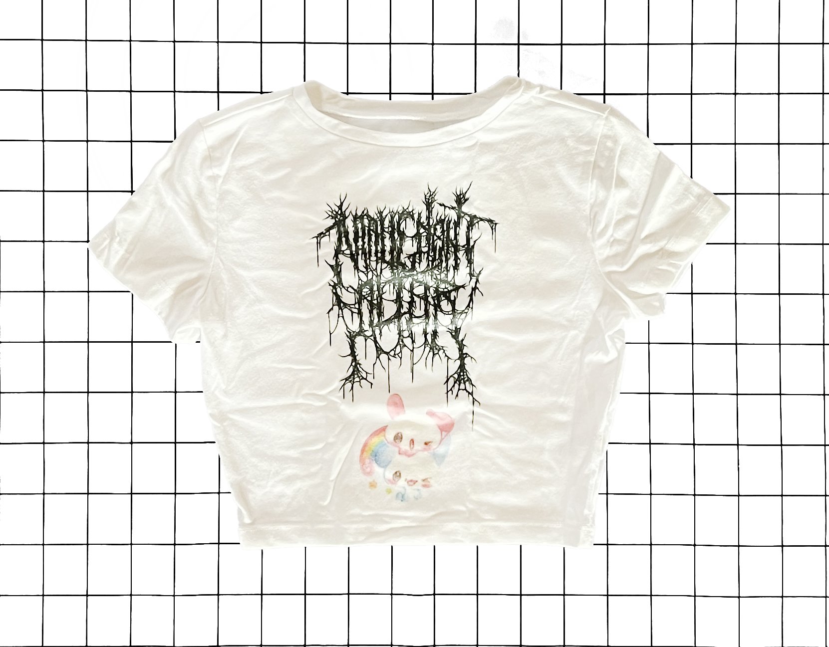 Malignant Altar Crop Top, size x-small