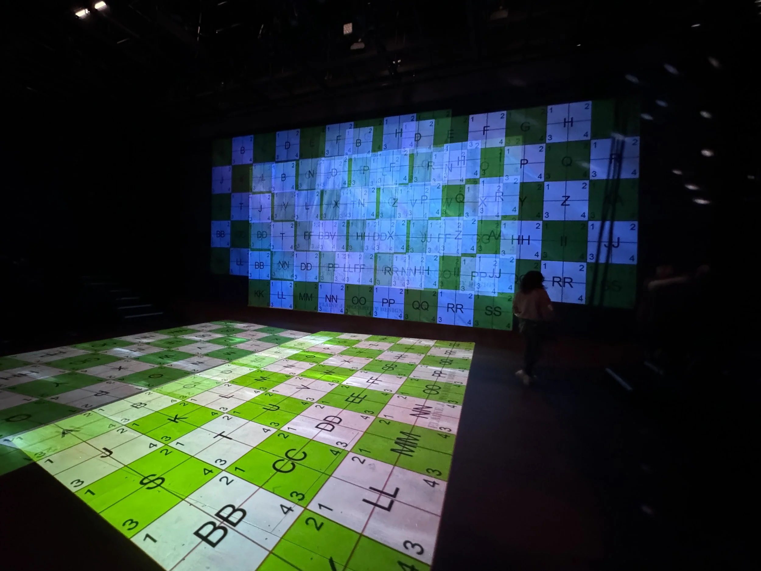 Pre-blended projection set up for Silent Sky.