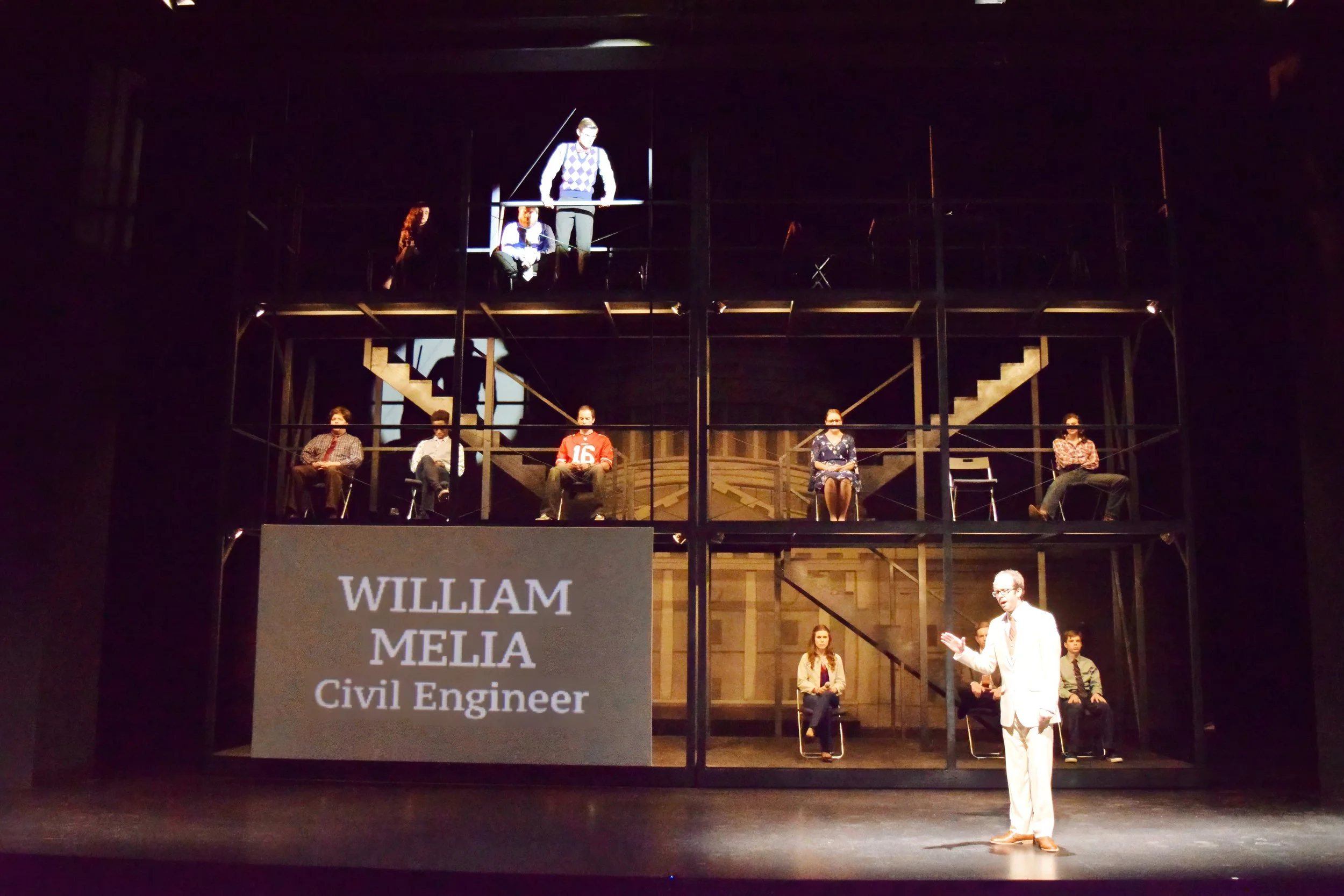Live performance image from a performance of Execution of Justice.