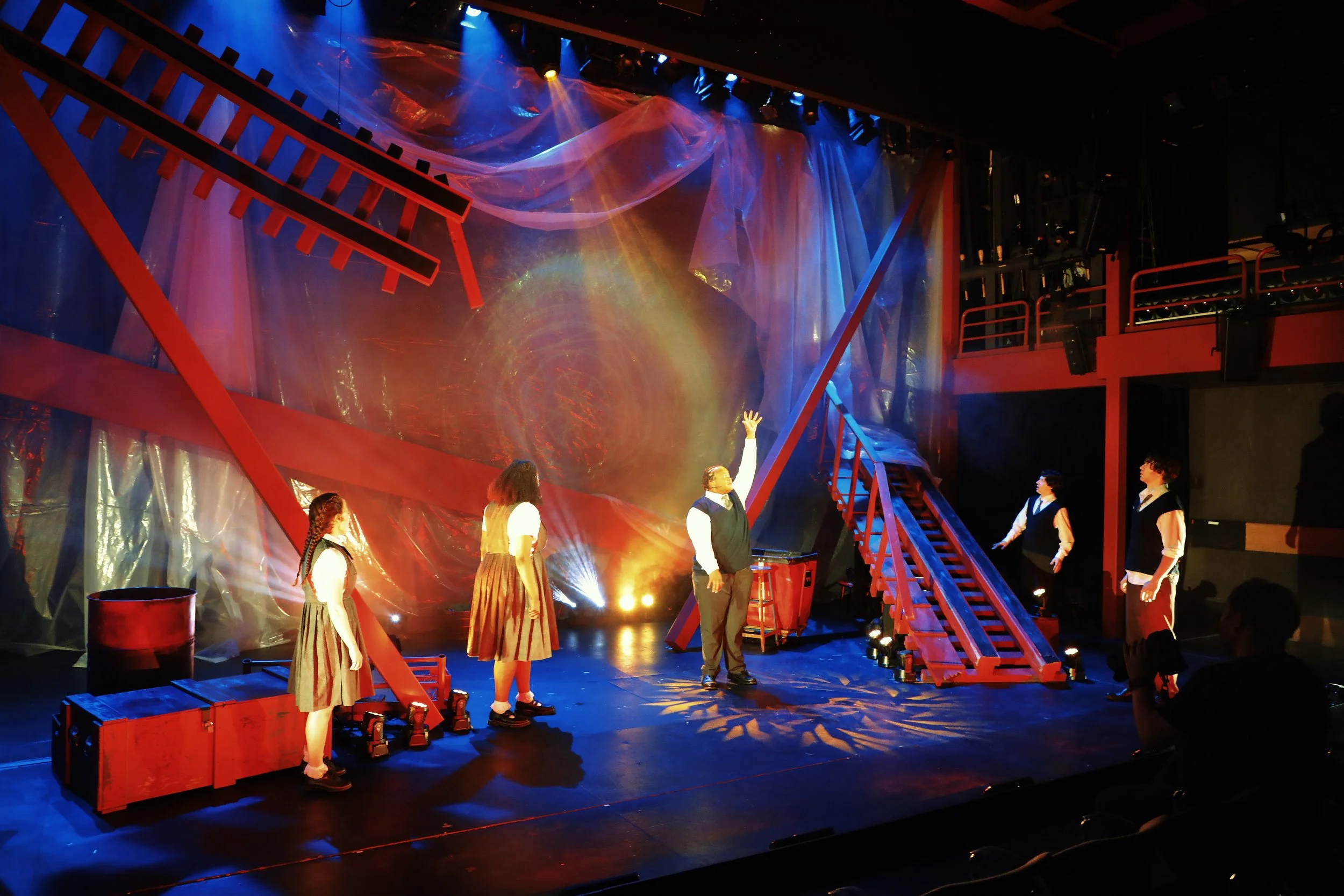 Production photo from Ride the Cyclone.