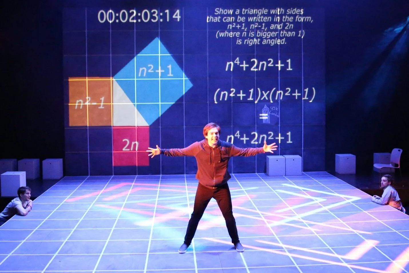 Production photo from The curious Incident of the Dog in the Night-Time.