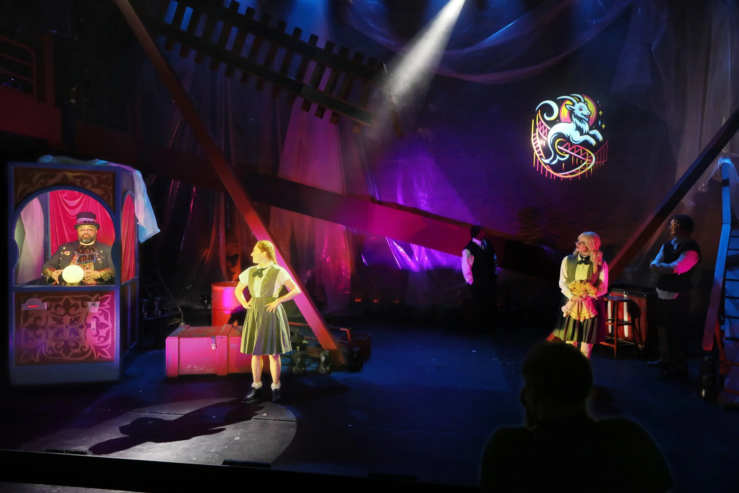 Ocean is a capricorn. Production photo from Ride the Cyclone.