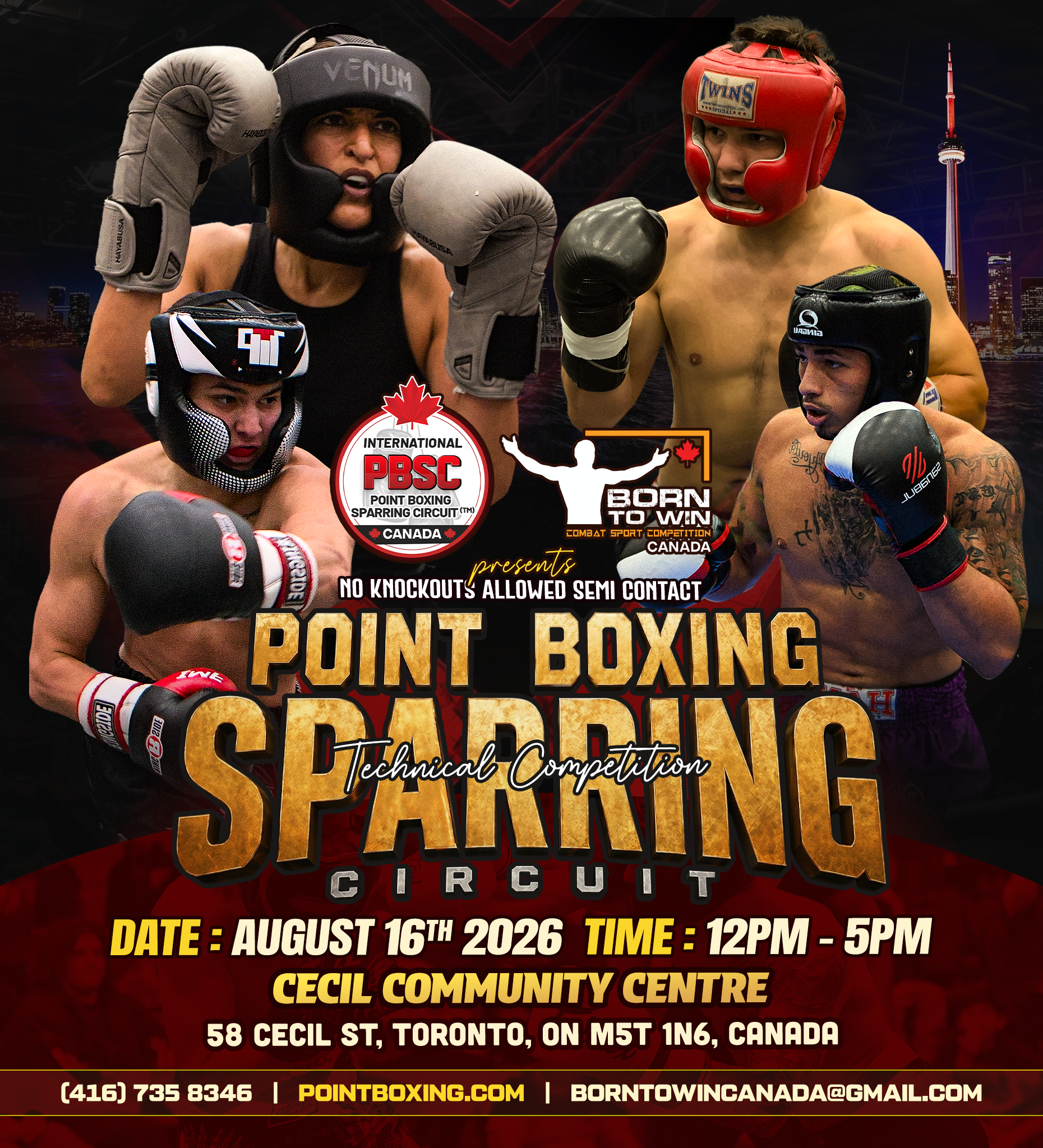 PBSC POINT BOXING SPARRING CIRCUIT - TORONTO, ONTARIO, CANADA