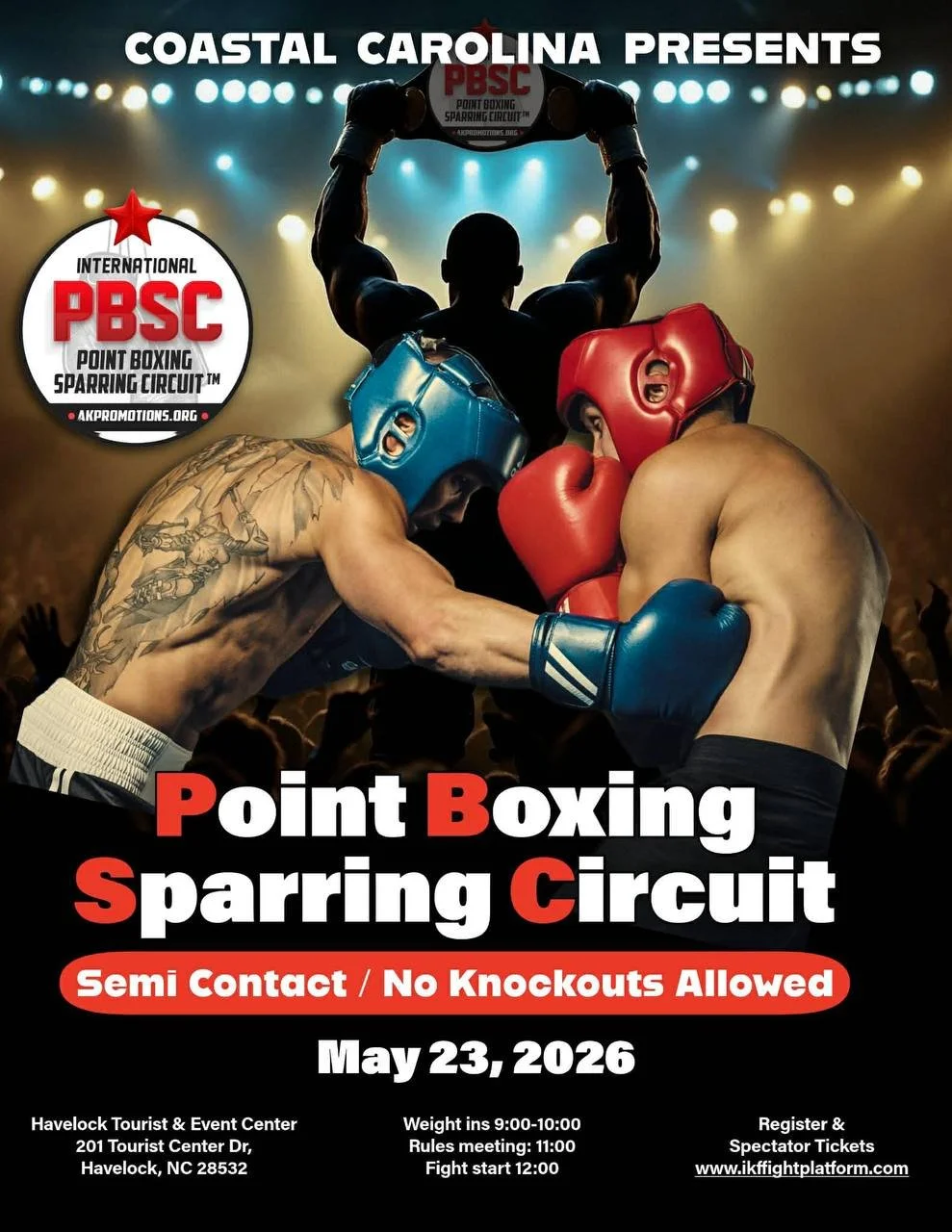 Coastal Carolina - PBSC Point Boxing Sparring