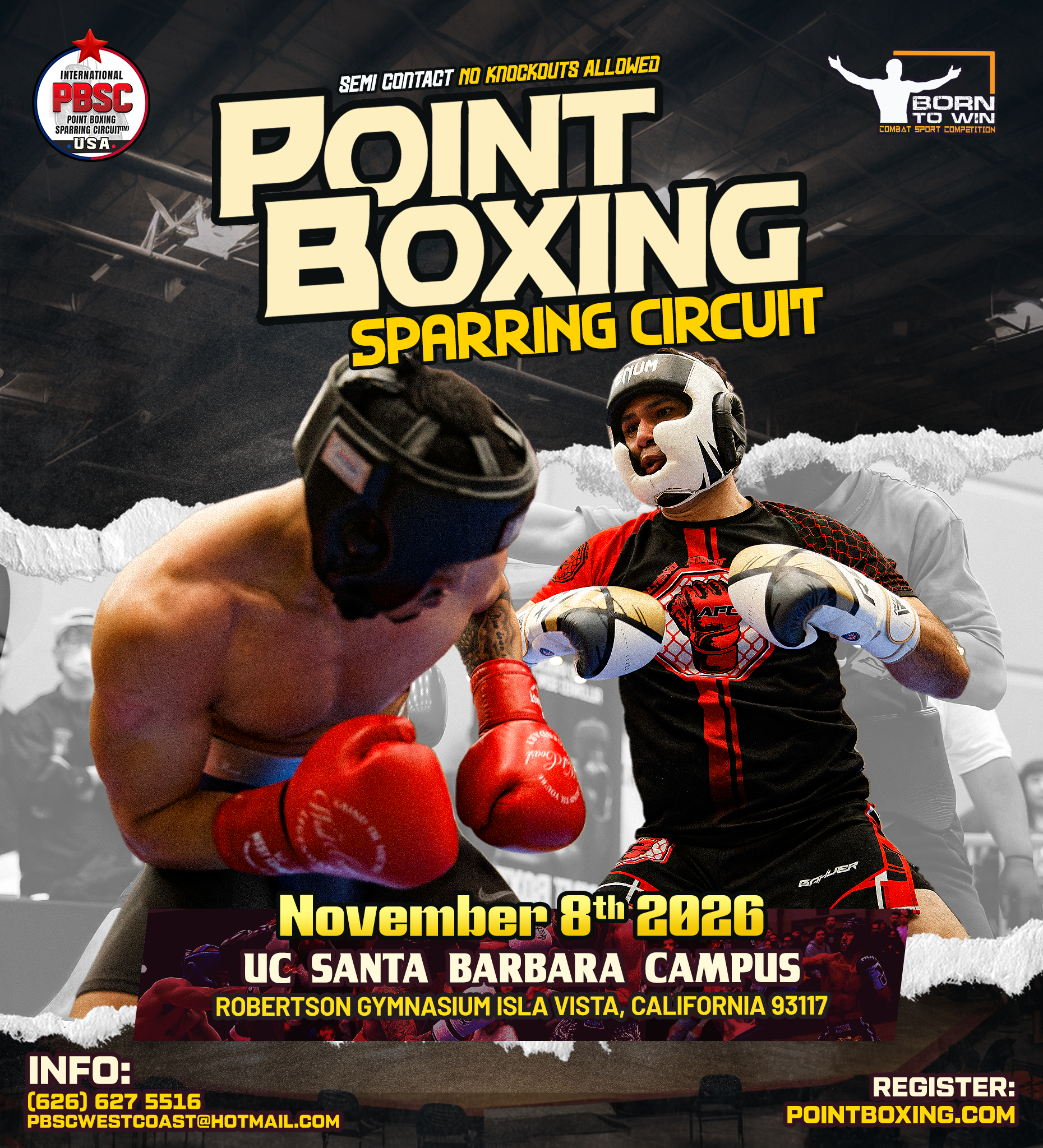 PBSC POINT BOXING SPARRING CIRCUIT - UC SANTA BARBARA, CA