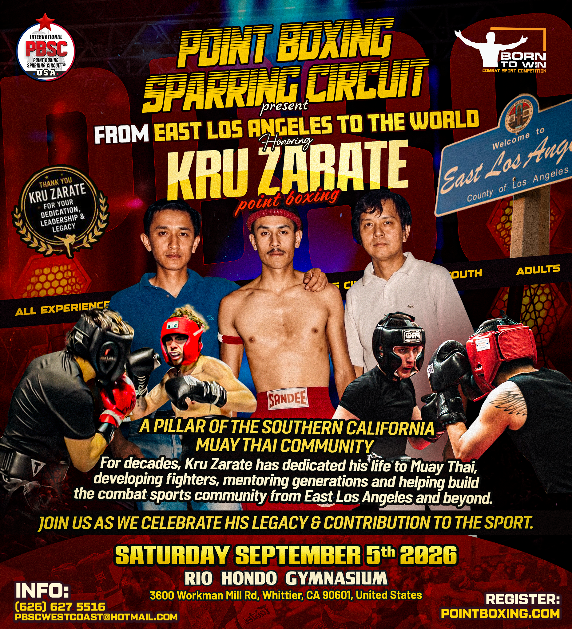 PBSC POINT BOXING SPARRING CIRCUIT - KRU ZARATE - WHITTIER, CA