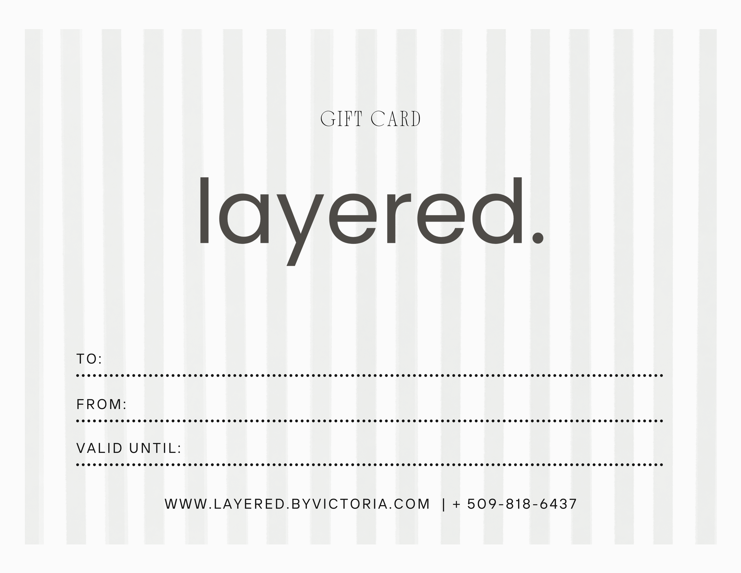 Layered. Gift Card - Styl'in