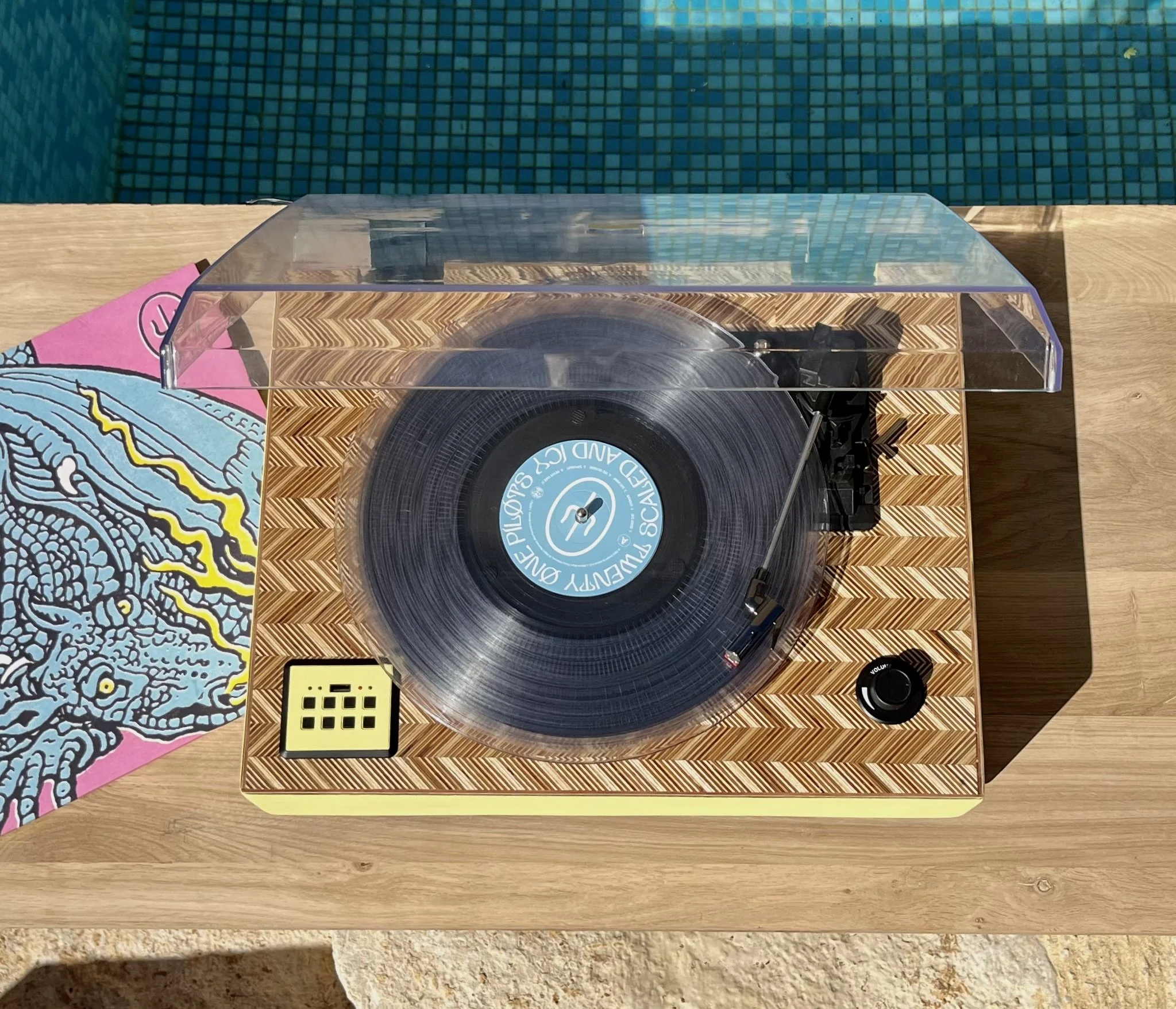 chevron record player (private collection )