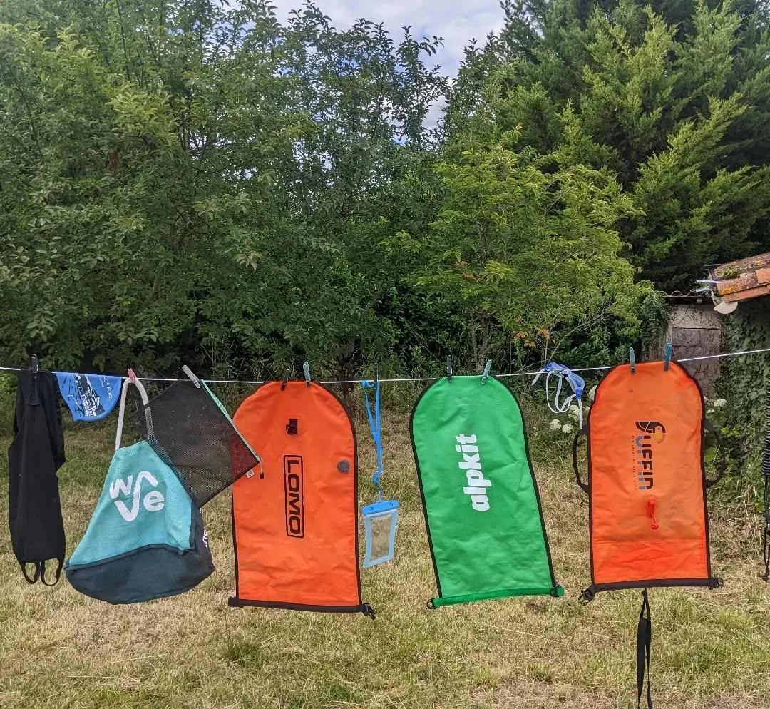 An overdue wash for all (some of)  my swim &amp; paddle bits.