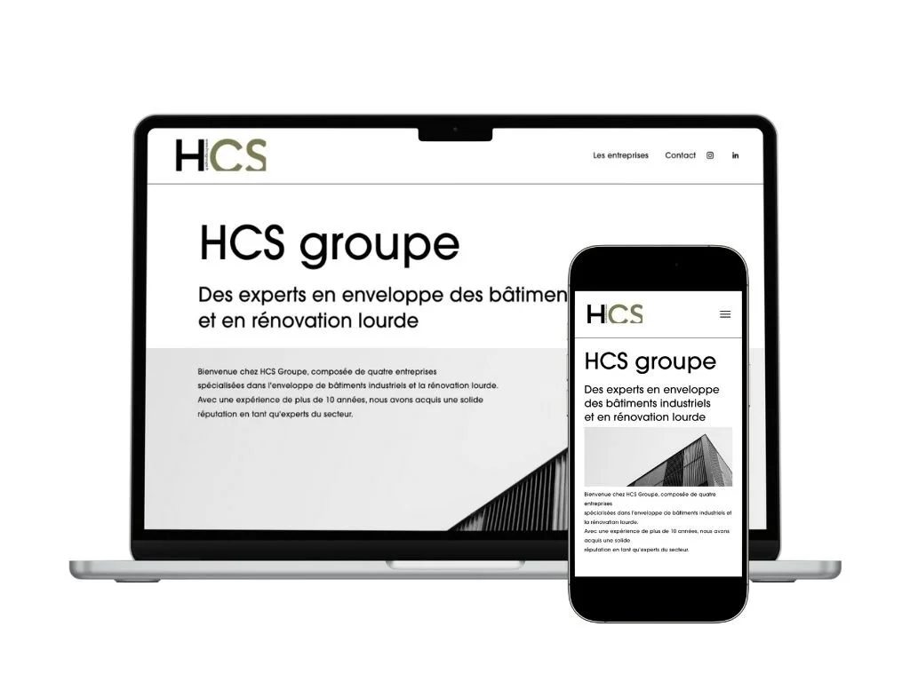 💻 Une vitrine digitale &agrave; la hauteur de leur expertise
Conception du site internet vitrine de HCS Groupe :
✔ Pr&eacute;sentation claire des expertises
✔ Valorisation des filiales et projets
✔ Design moderne et optimis&eacute; pour le SEO
🔗 En