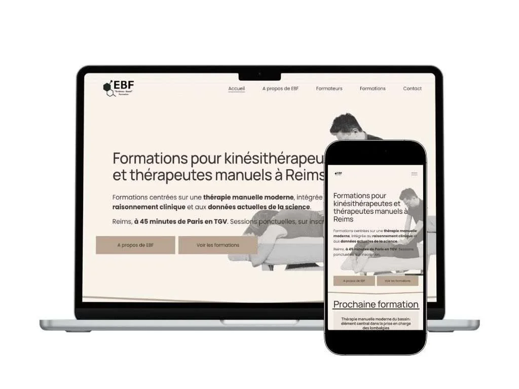 EBF – Evidence Based Formation — site internet d’organisme de formation