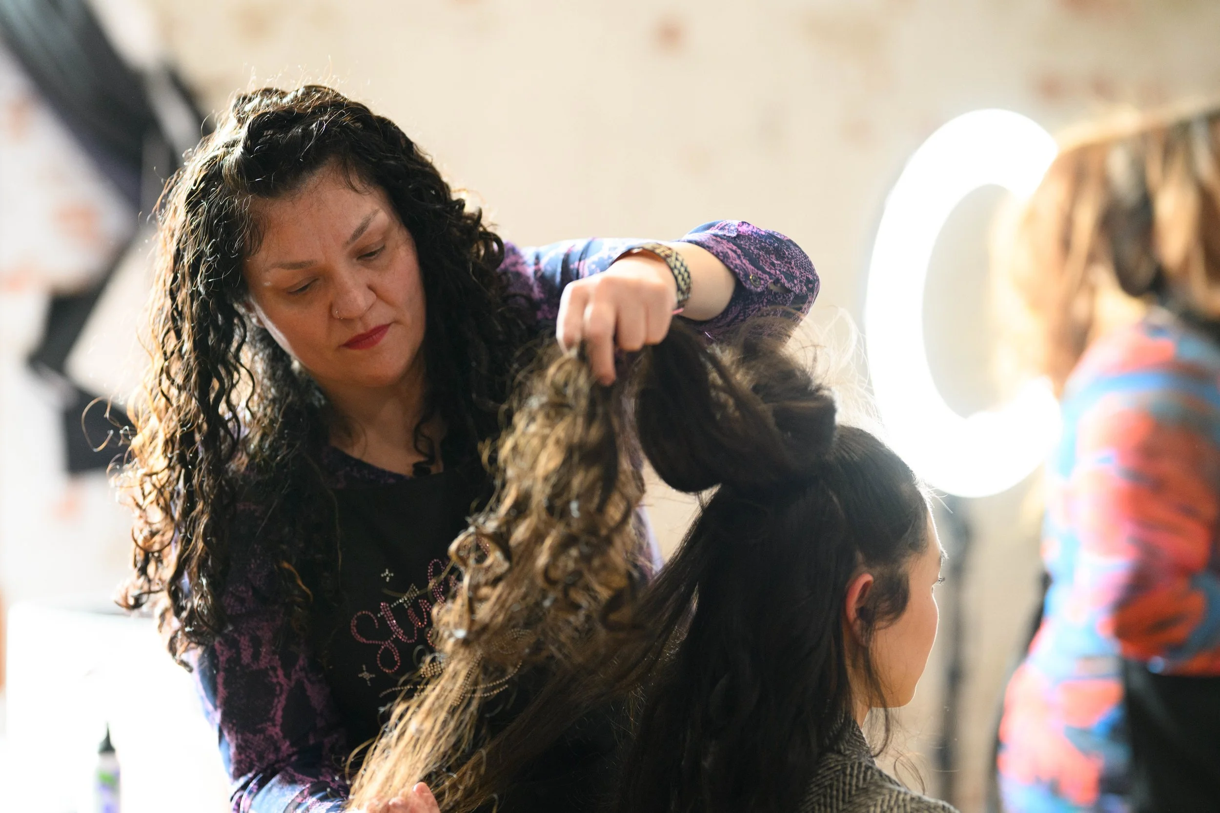 Hair co-lead Janel at work PC: Scott Martinez