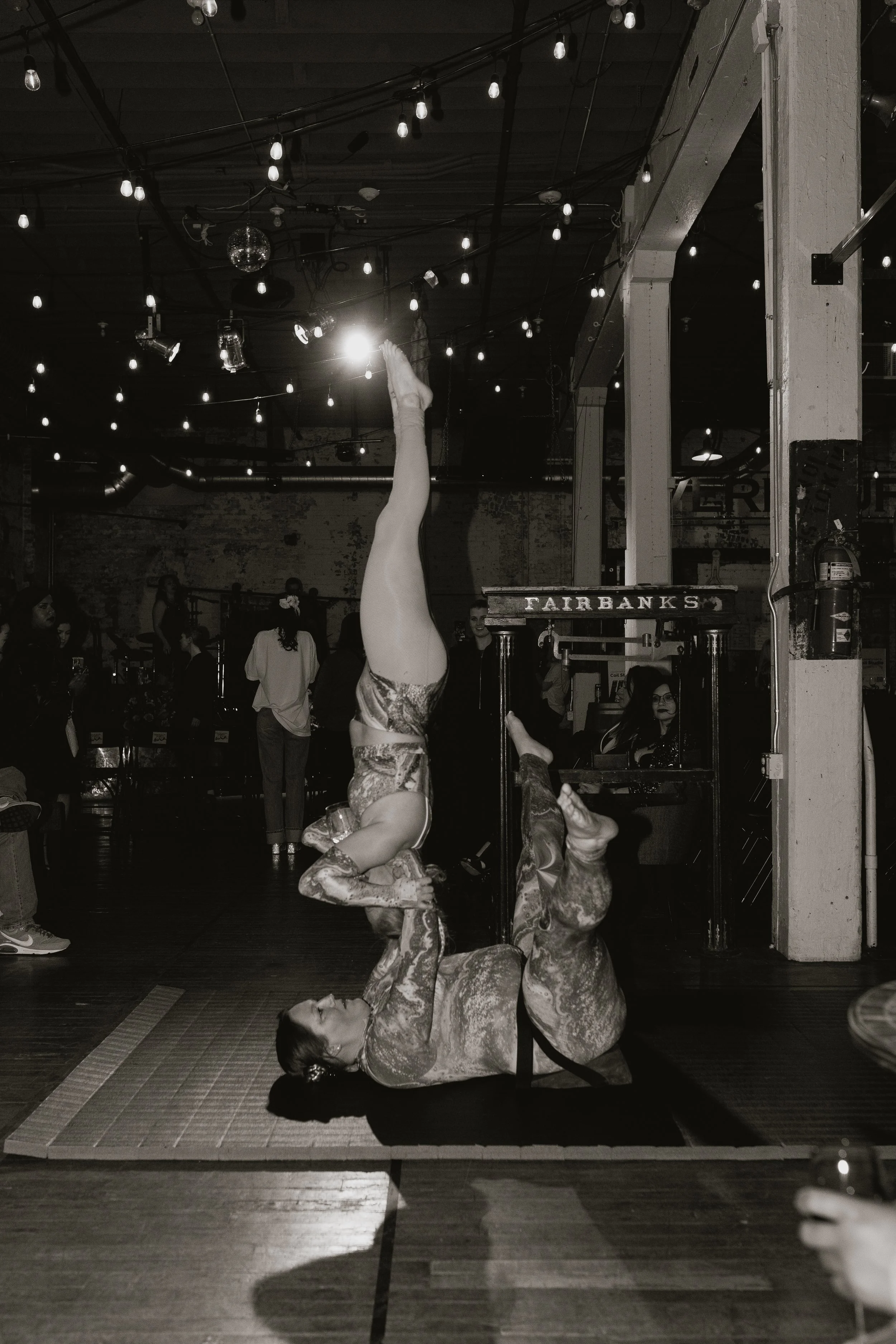 Acro yoga performers from Coil Studios PC: Anna Copley Photography