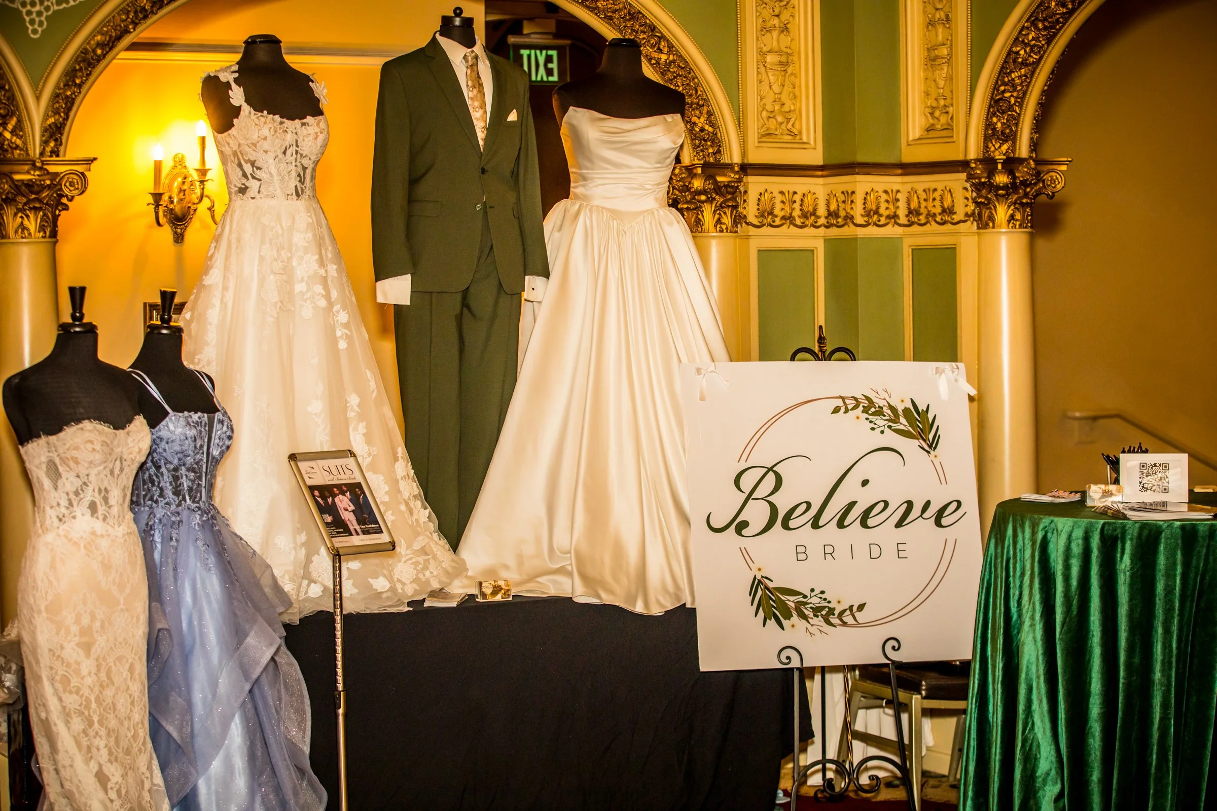 Believe Bride's display after the runway show PC Gabriel (Picture Perfect Visions)