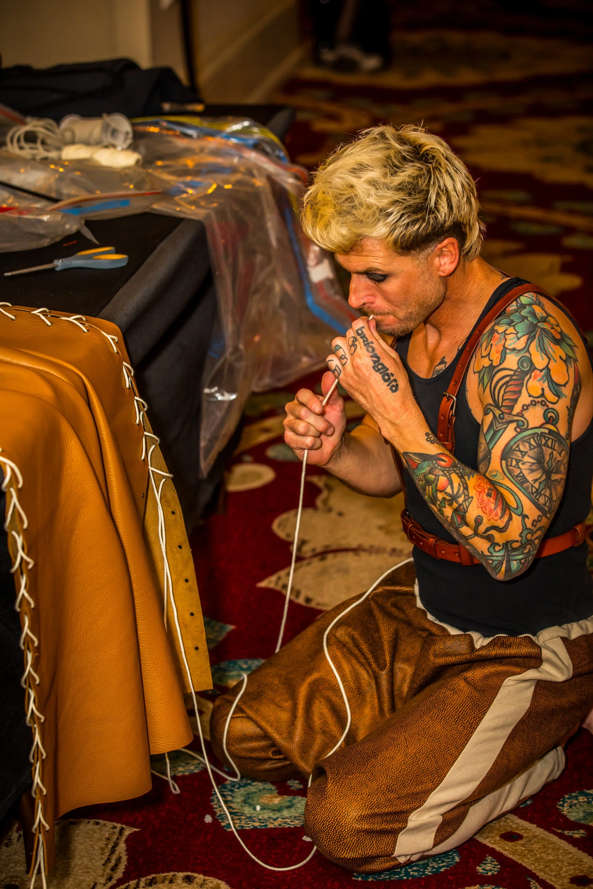 Final touches for Nomadic Knot's debut clothing collection PC Gabriel (Picture Perfect Visions)