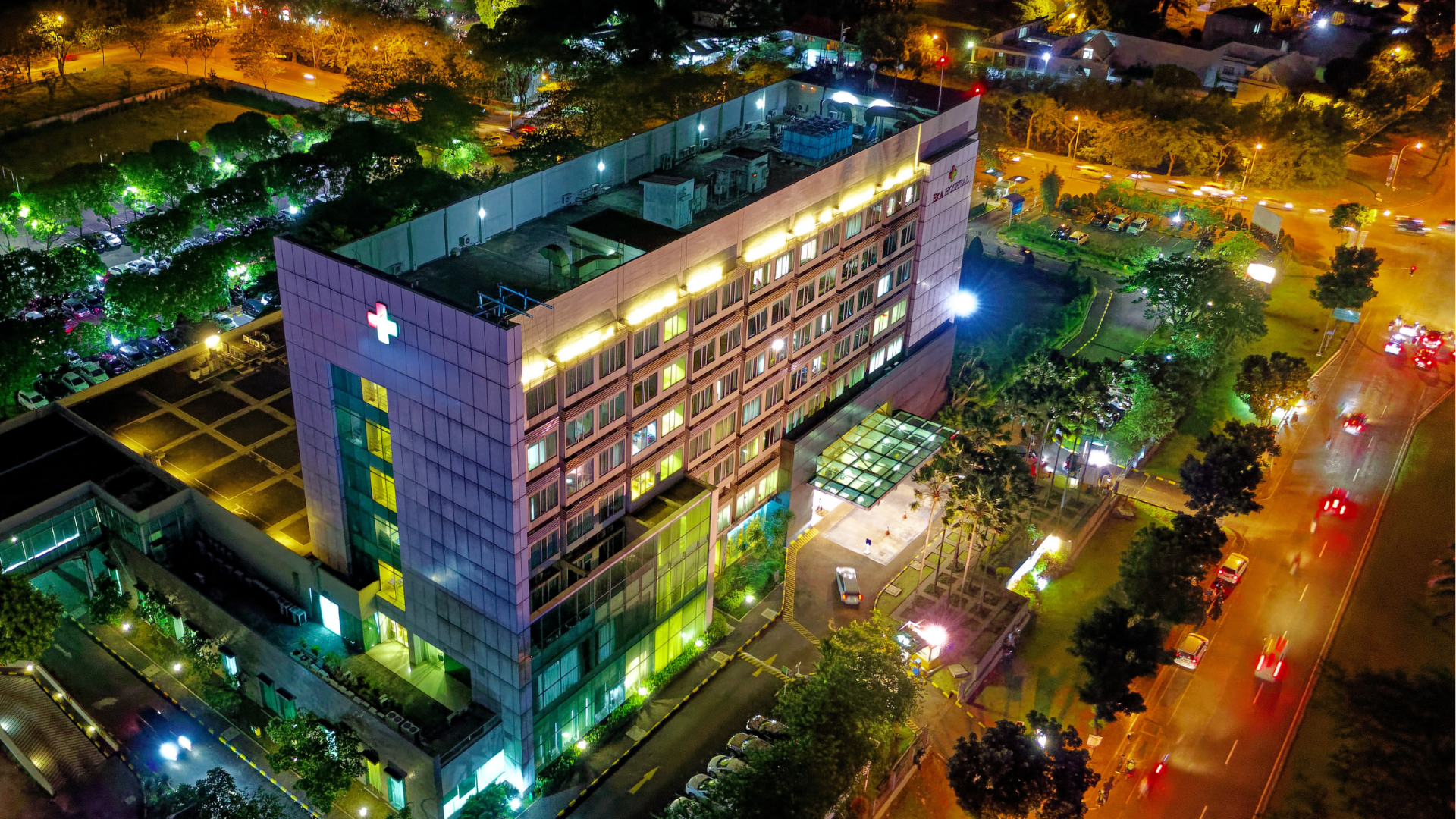 Hospital at night