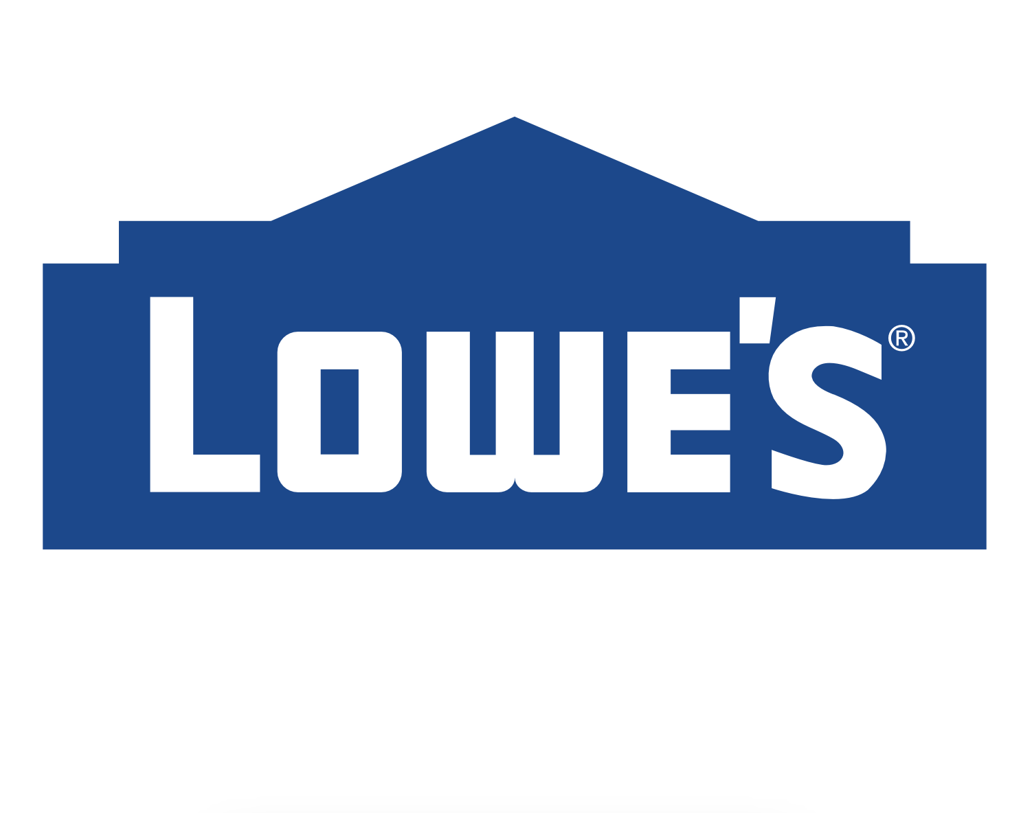 Lowe's logo in blue and white