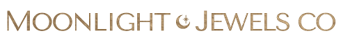 Logo of Moonlight Jewels Co with a crescent moon icon.