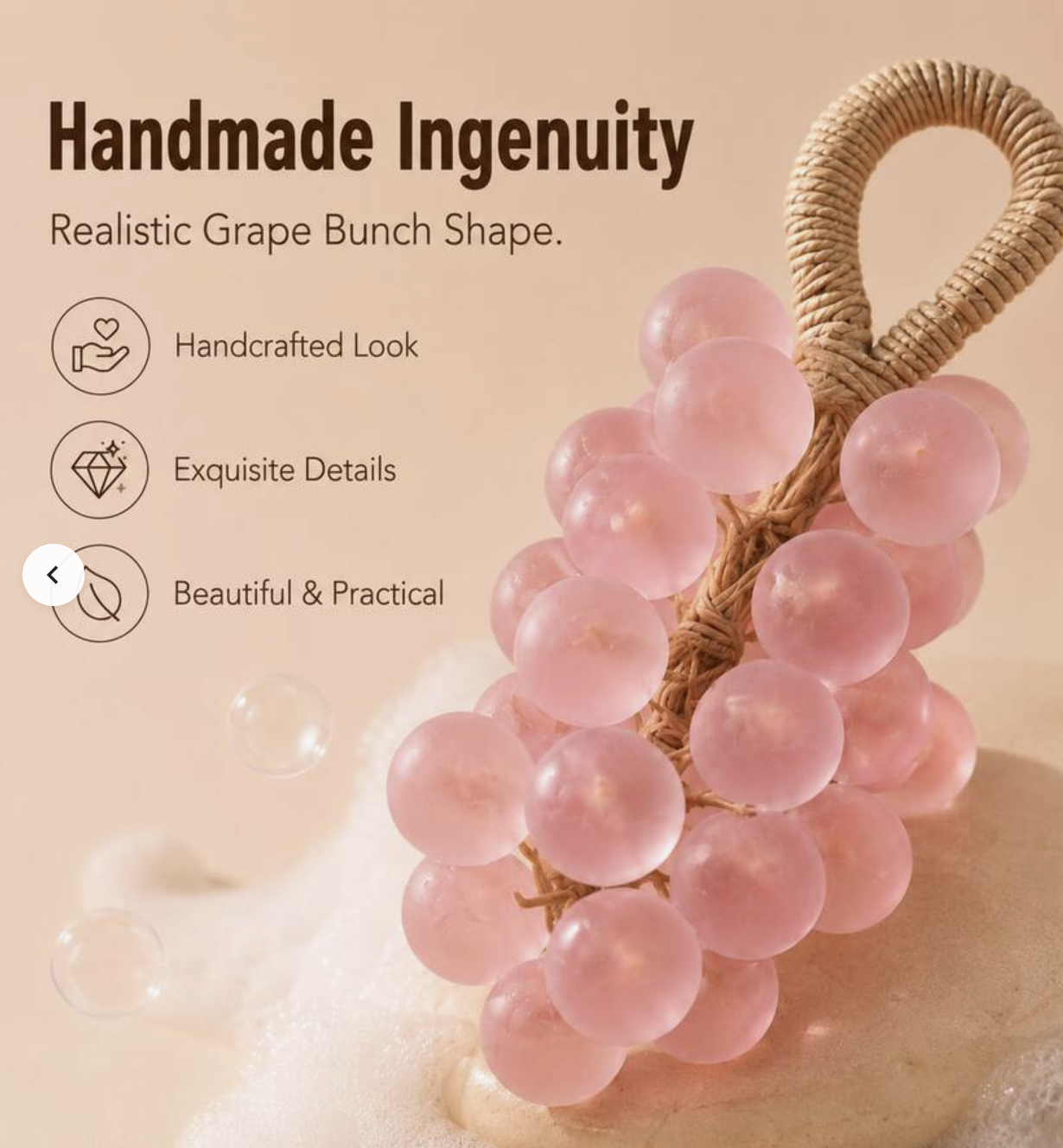 peach handmade Soap Facial Body Cleaning