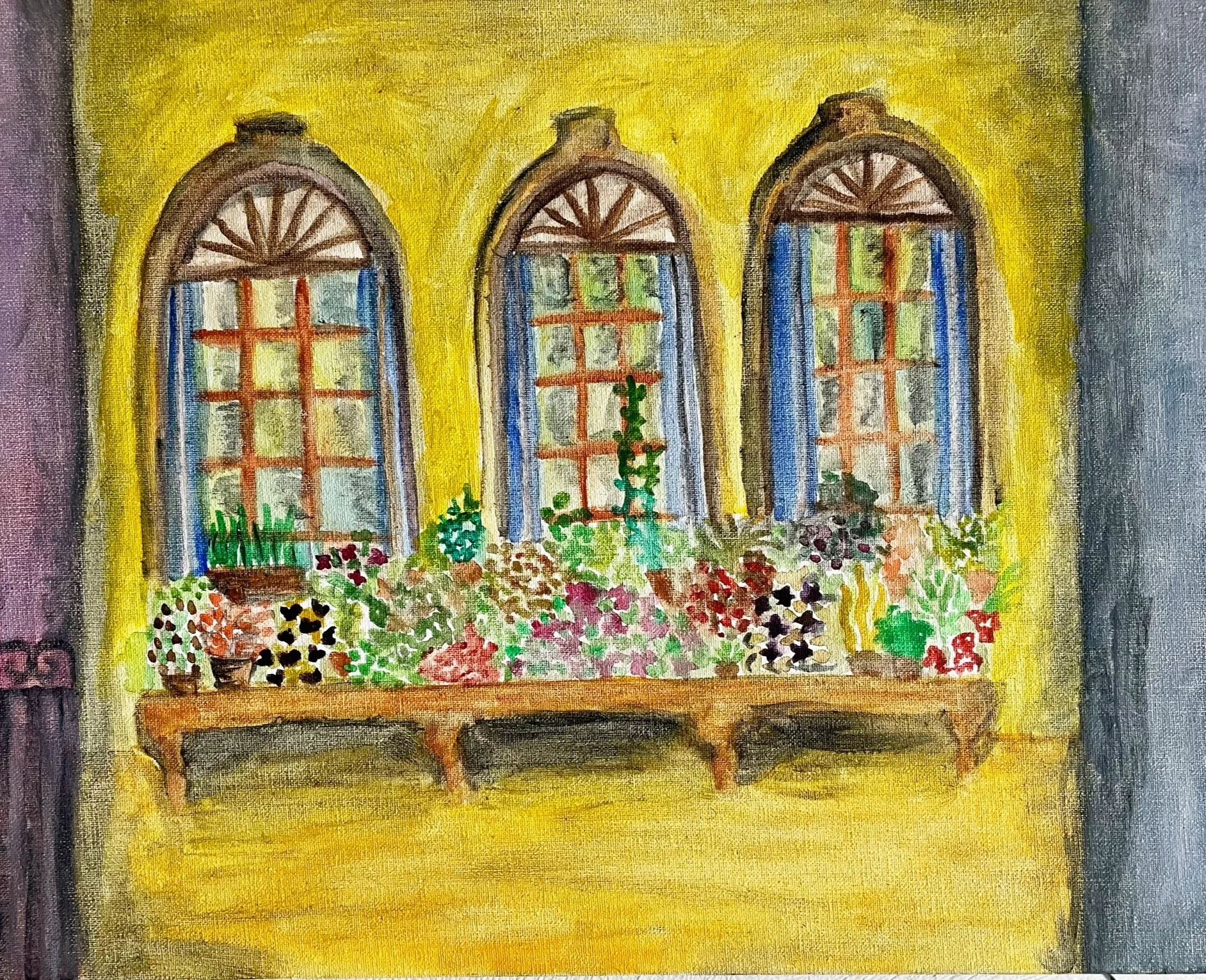 Watercolor on canvas (2024)