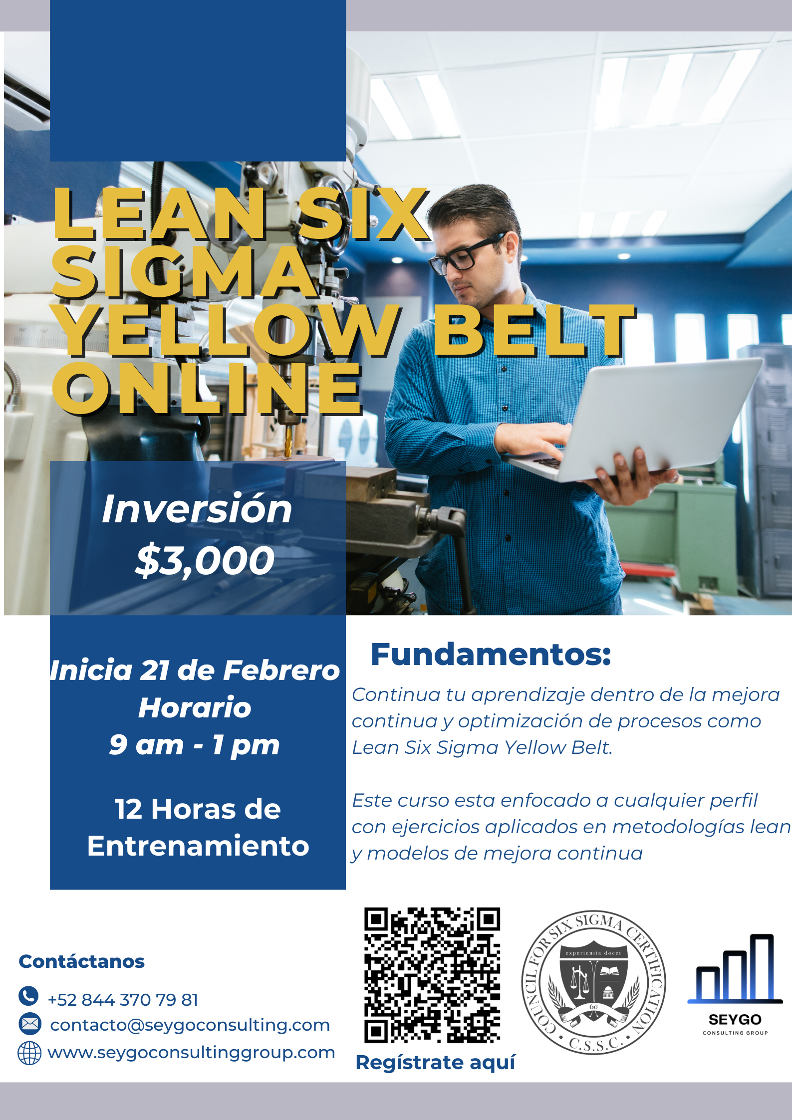 Certificación Lean Six Sigma Yellow Belt 