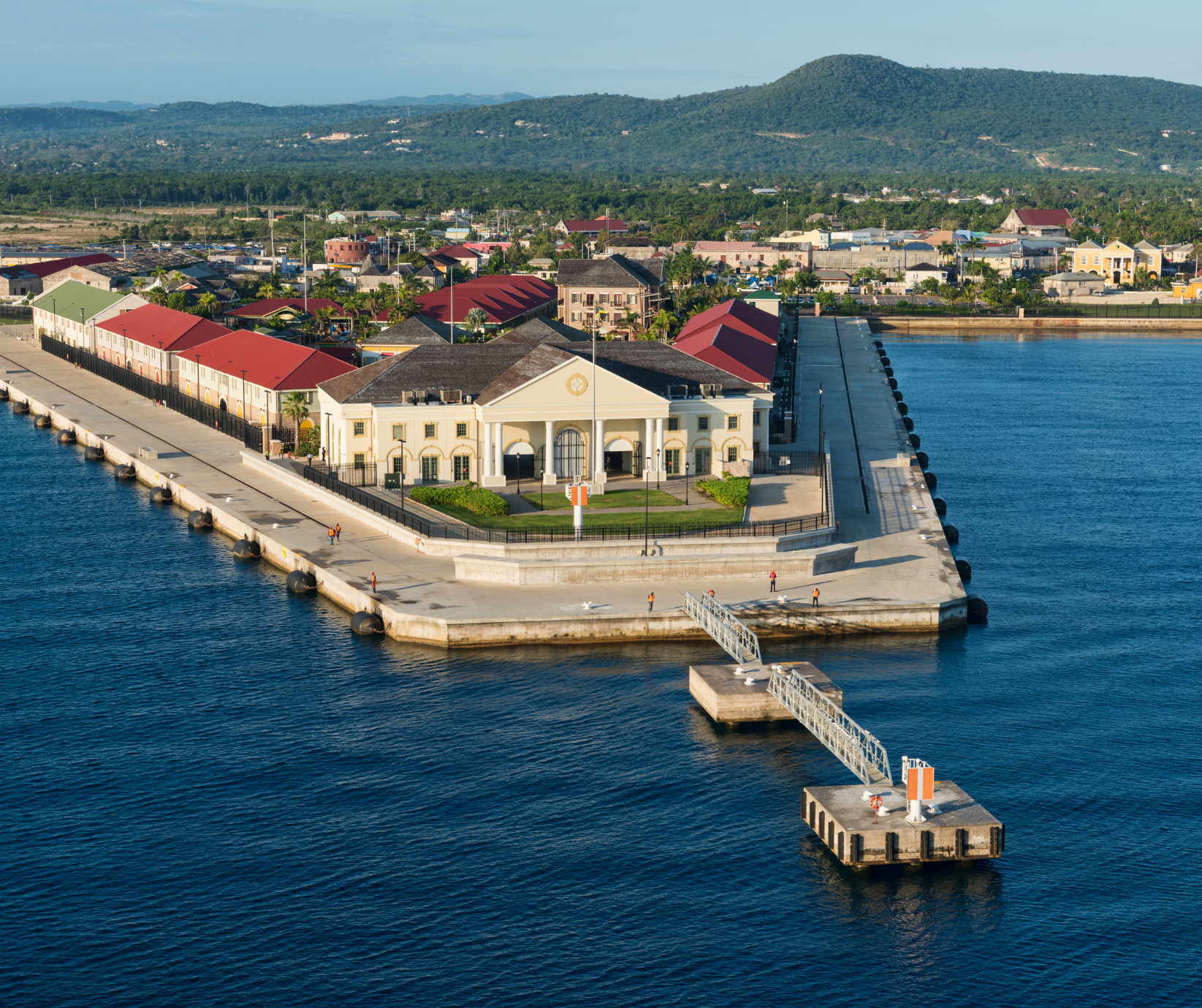 Historic waterfront and cruise port in Falmouth, Jamaica, known for Georgian architecture and coastal charm.