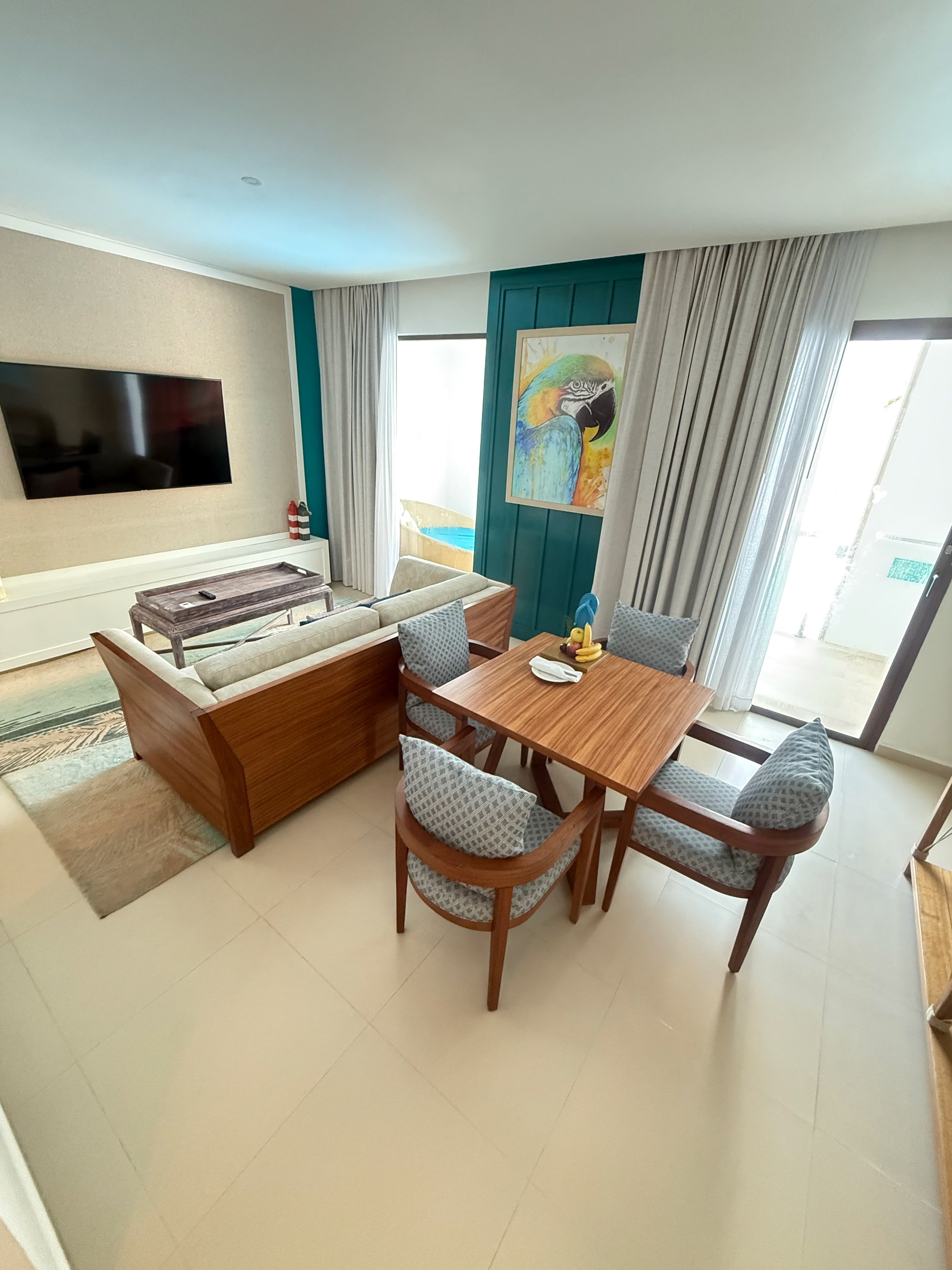 Dining Room in the Presidential Swim-Up Chill Out Suite at Margaritaville Island Reserve Riviera Cancun