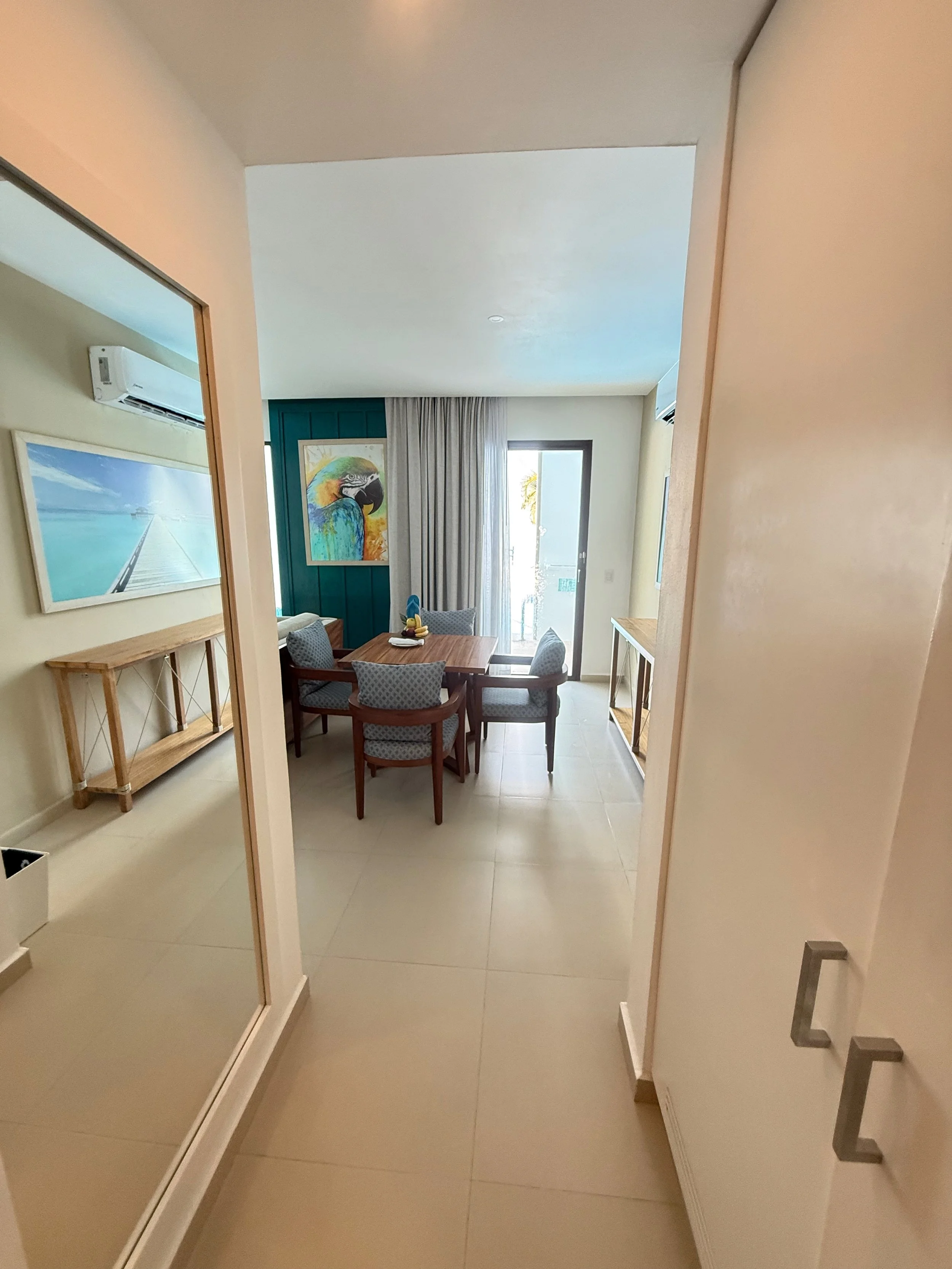 Entrance Hall of the Presidential Swim-Up Chill Out Suite at Margaritaville Island Reserve Riviera Cancun