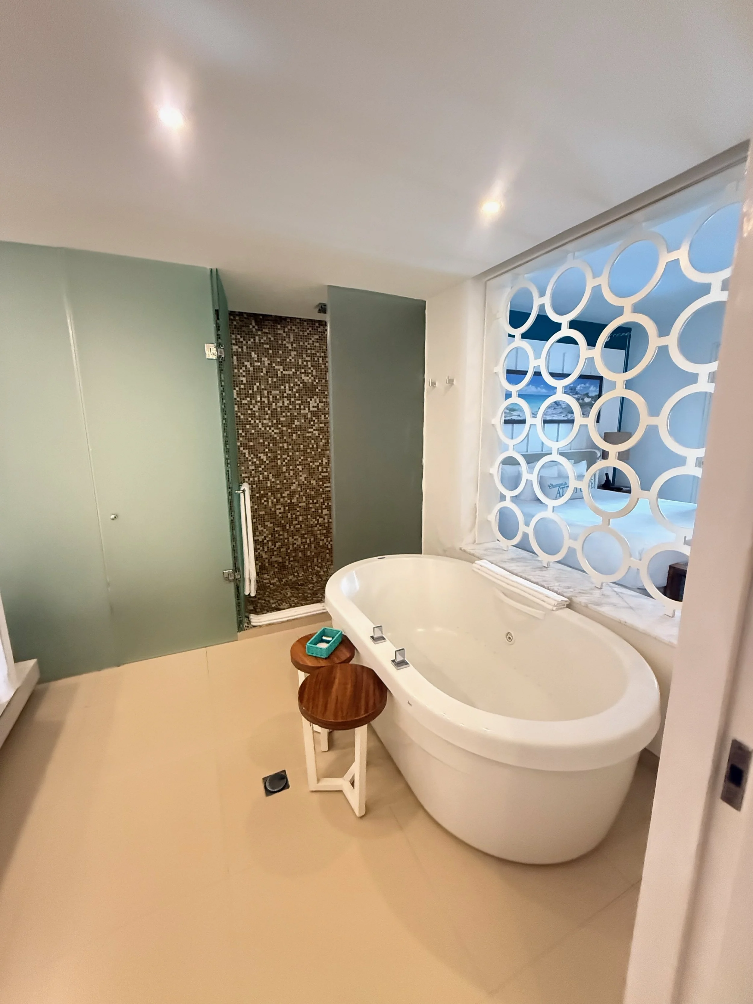 Soaking Tub in the Presidential Swim-Up Chill Out Suite at Margaritaville Island Reserve Riviera Cancun