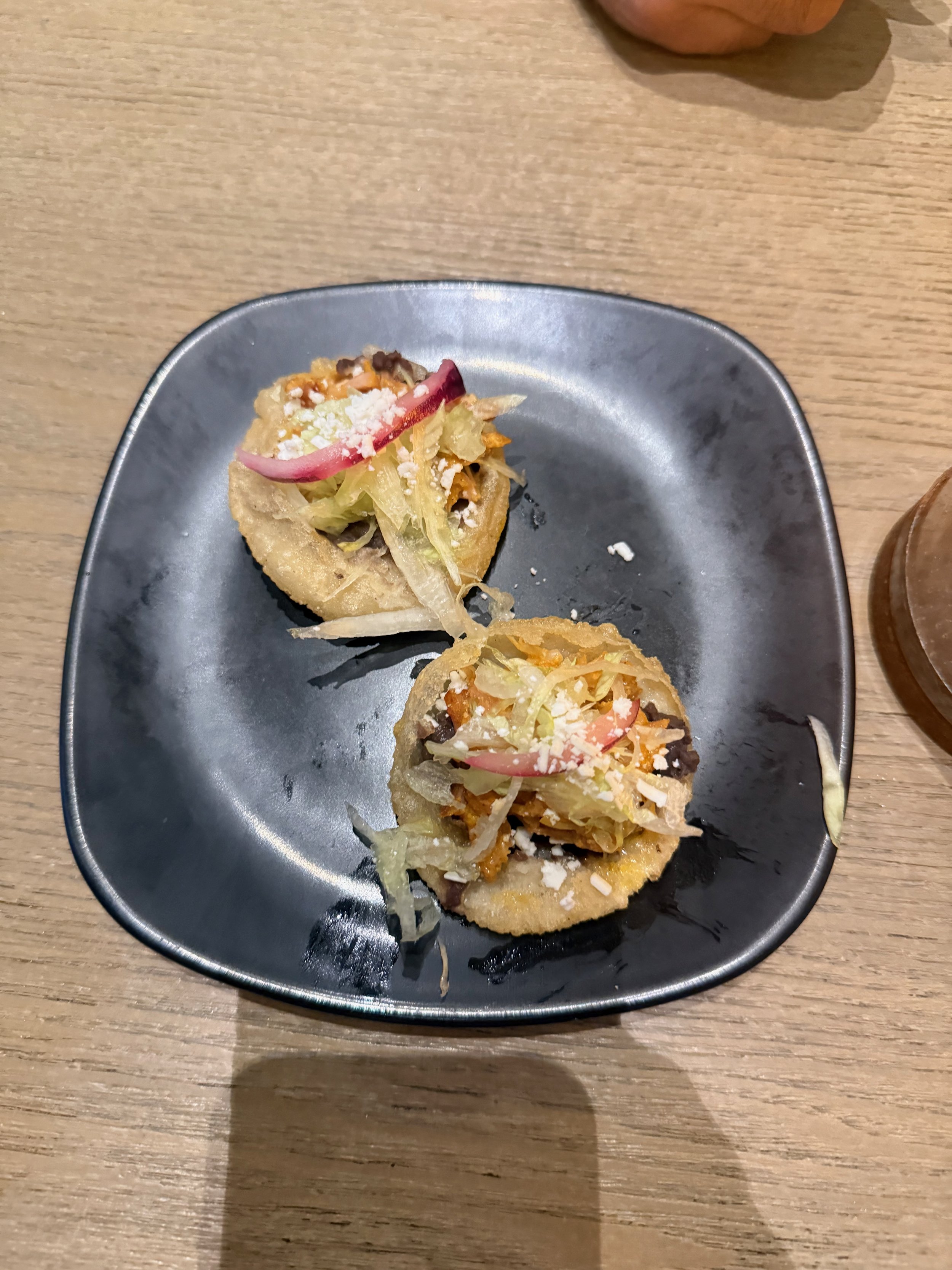 Tostada Appetizer at JWB Steakhouse at Margaritaville Island Reserve Riviera Cancun