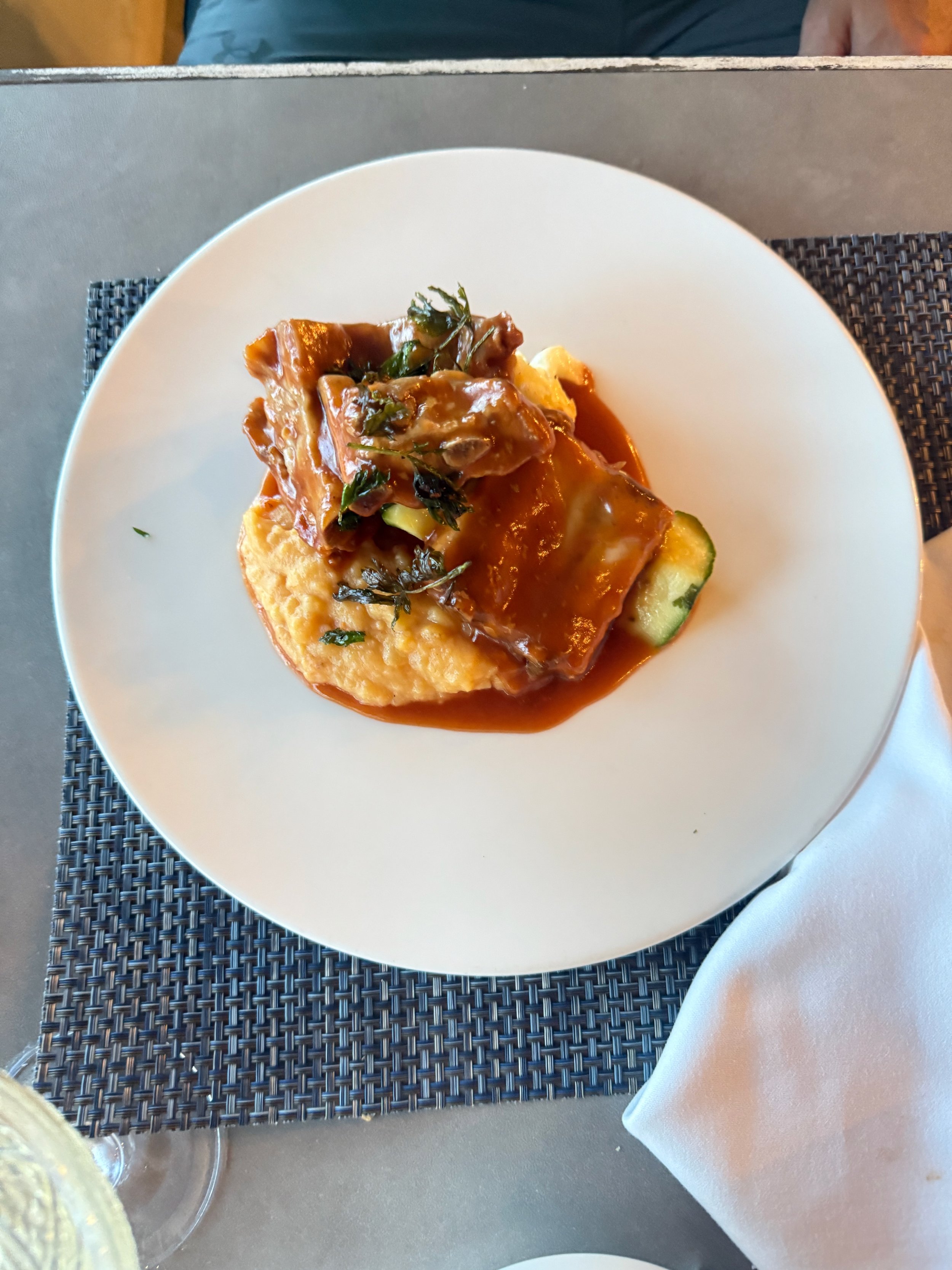 Short Ribs with Mashed Potatoes at The Beach House at Margaritaville Island Reserve Riviera Cancun