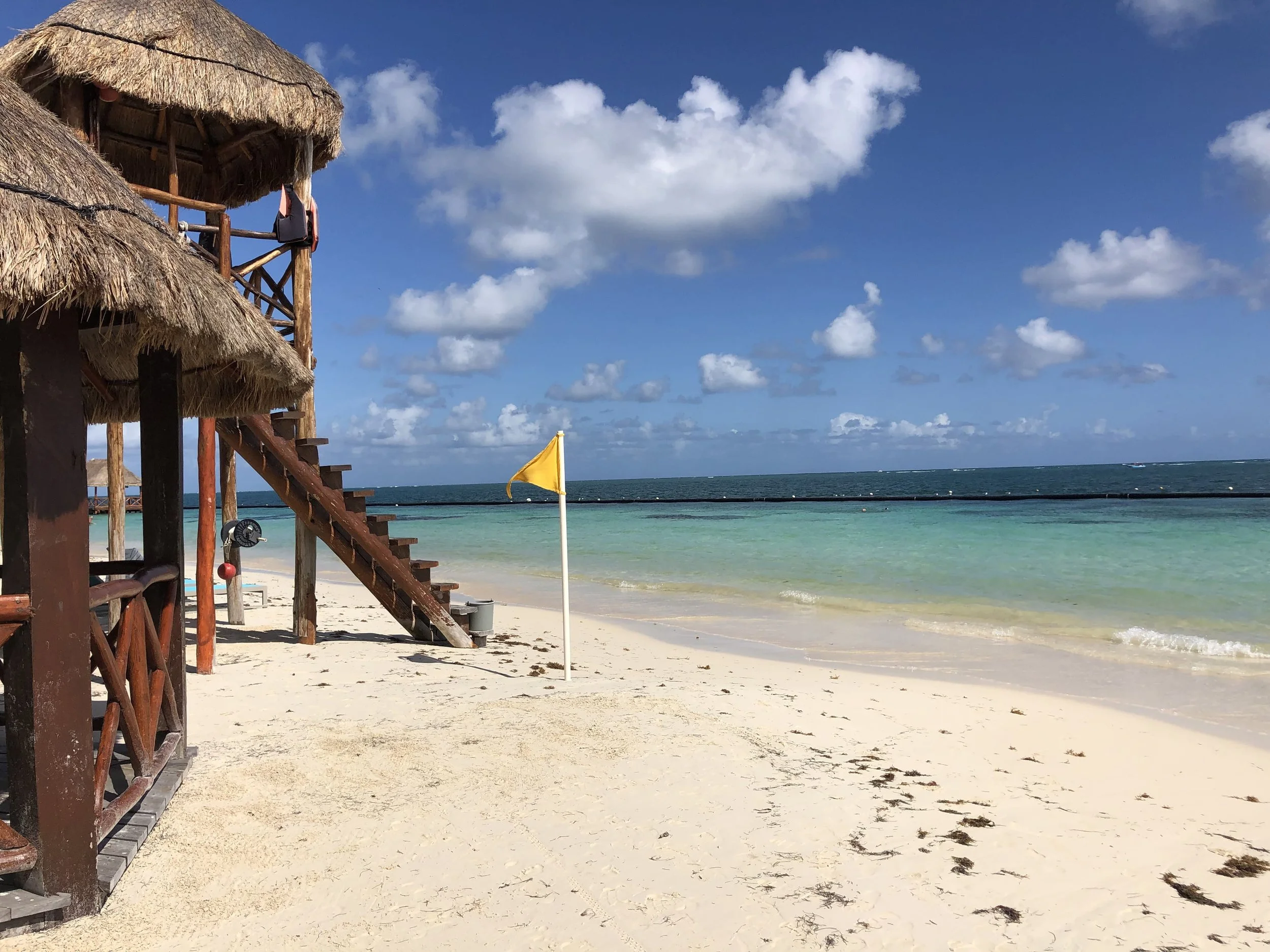 Turquoise Water and Clean Beach at Margaritaville Island Reserve Riviera Cancun