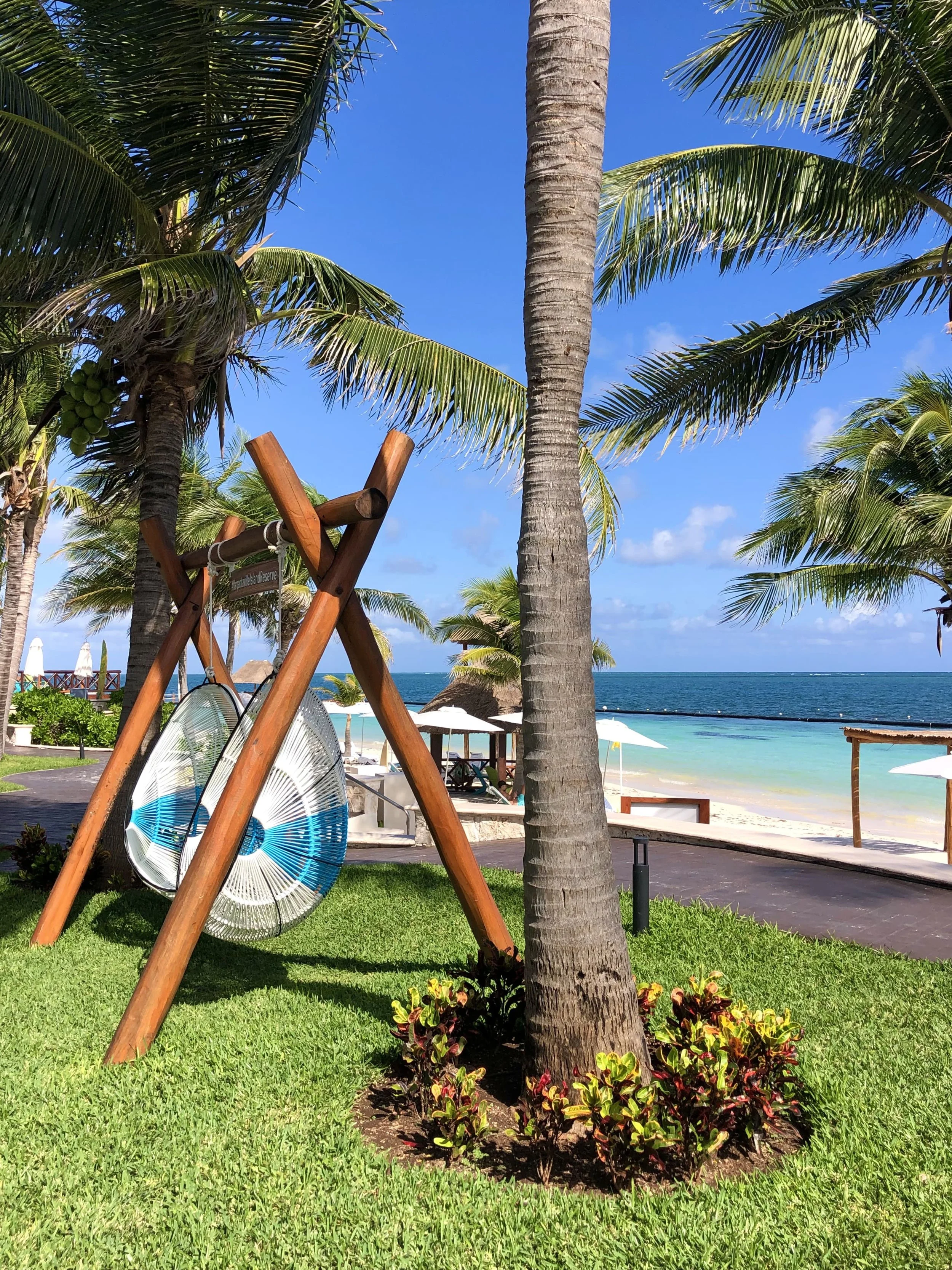 Beach Swing with Ocean Views at Margaritaville Island Reserve Riviera Cancun