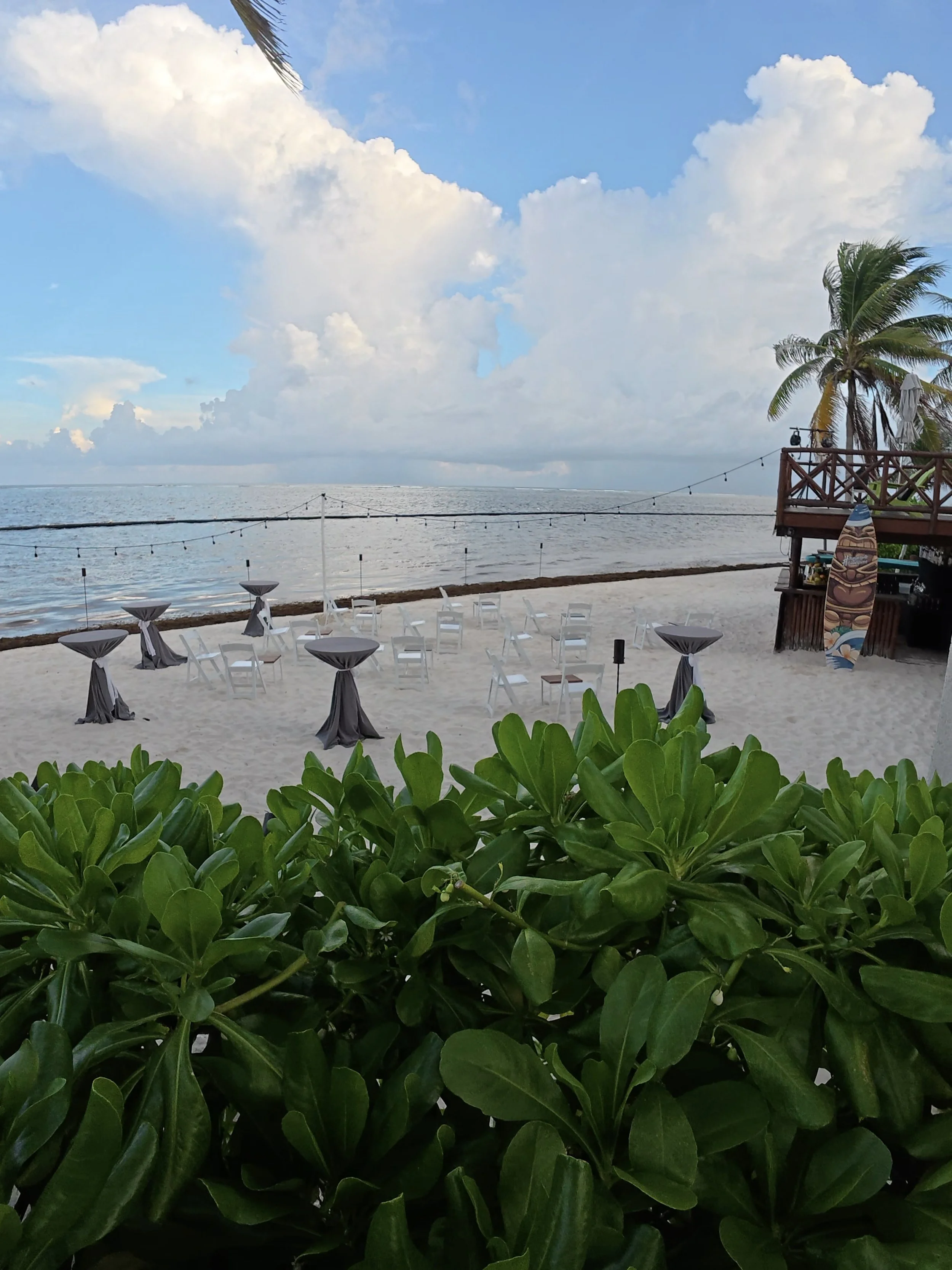 Beachfront Event Setup at Margaritaville Island Reserve Riviera Cancun