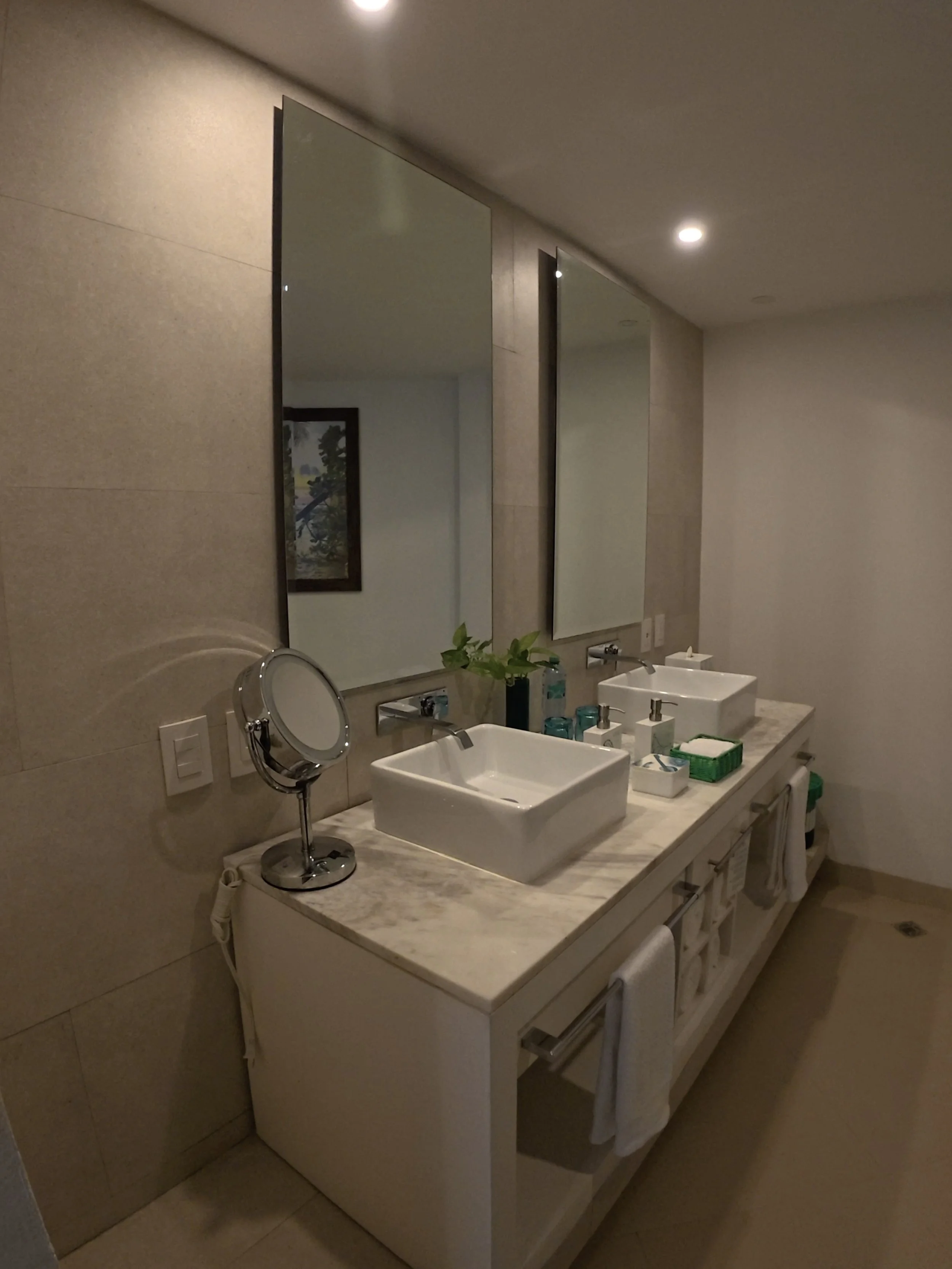 Double Vanity Bathroom in Presidential Chill Out Suite at Margaritaville Island Reserve Riviera Cancun