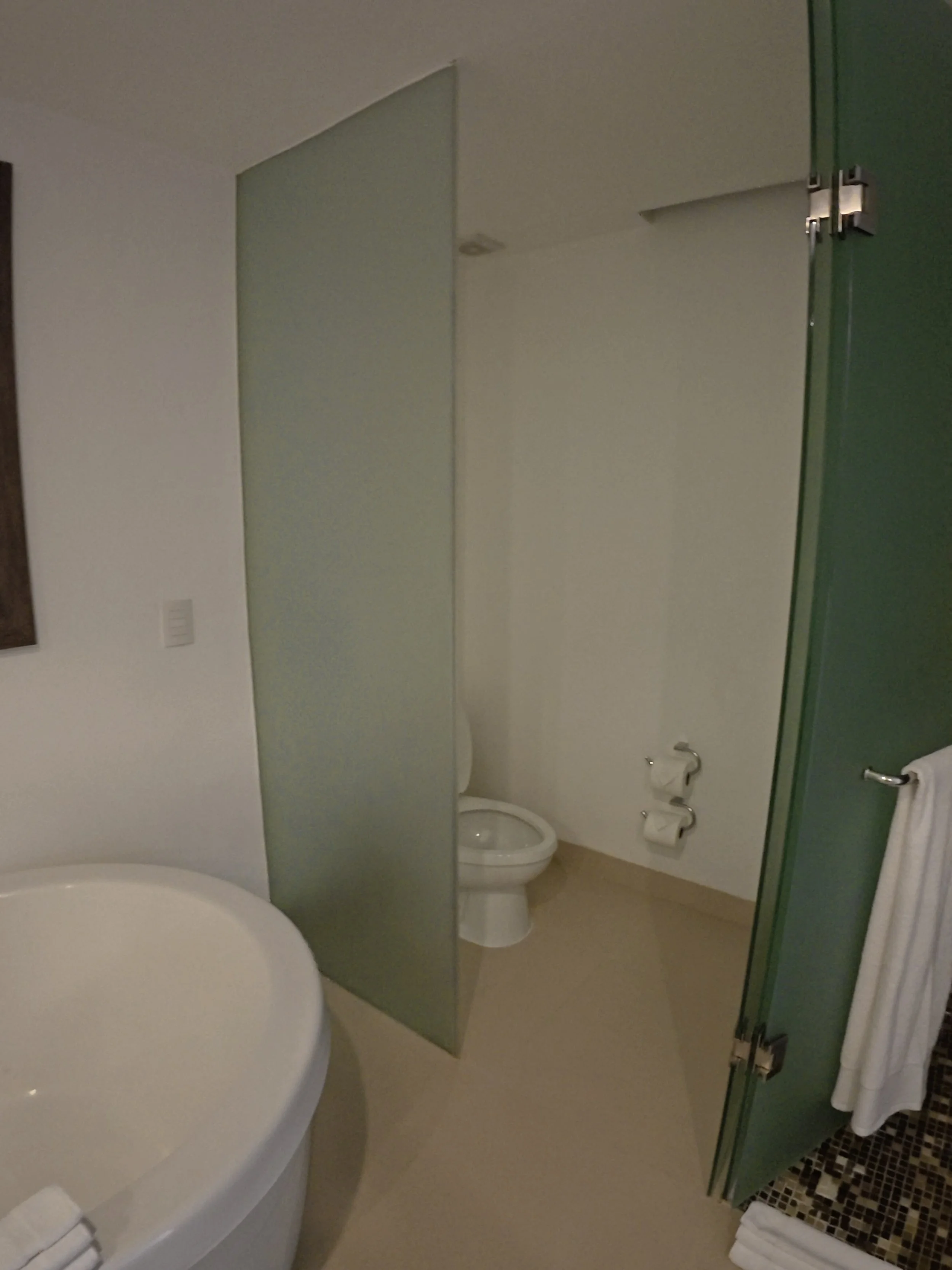 Bathroom Toilet Area in Presidential Chill Out Suite at Margaritaville Island Reserve Riviera Cancun