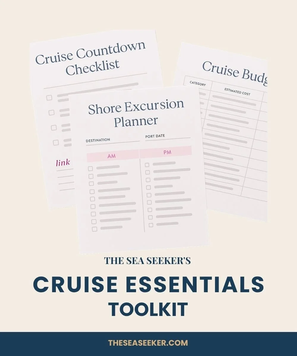 Printable cruise planning pages from The Sea Seeker’s Cruise Essentials Toolkit