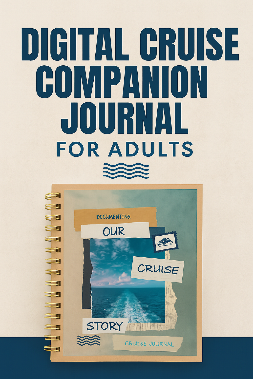 Digital Cruise Companion Journal for Adults – Printable Cruise Memory Book & Vacation Reflection Pages