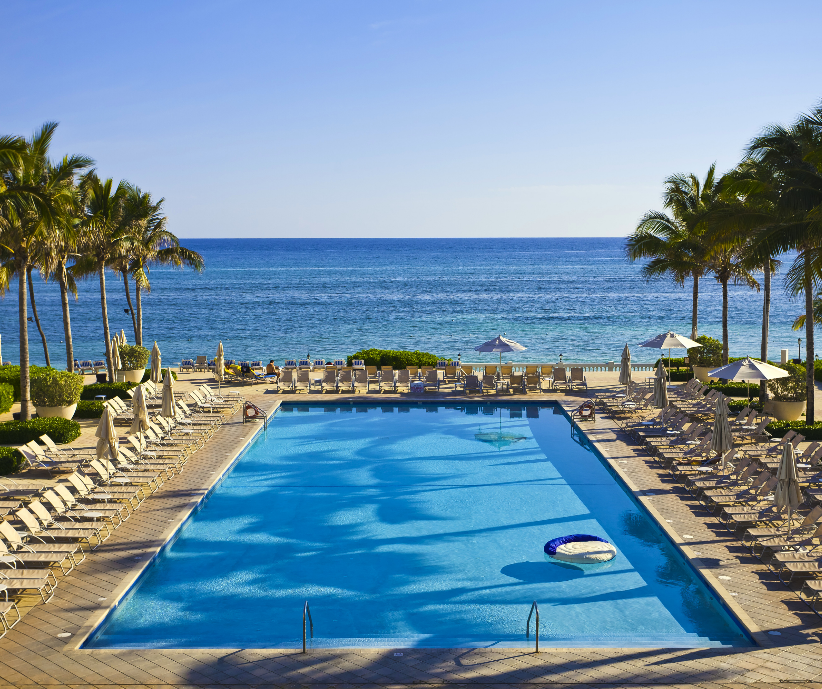 Luxury beachfront resorts and turquoise waters in Montego Bay, Jamaica, overlooking the Caribbean Sea.