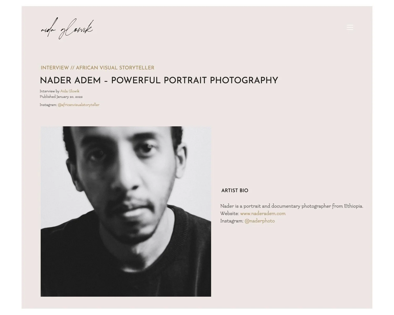 African Visual Storyteller