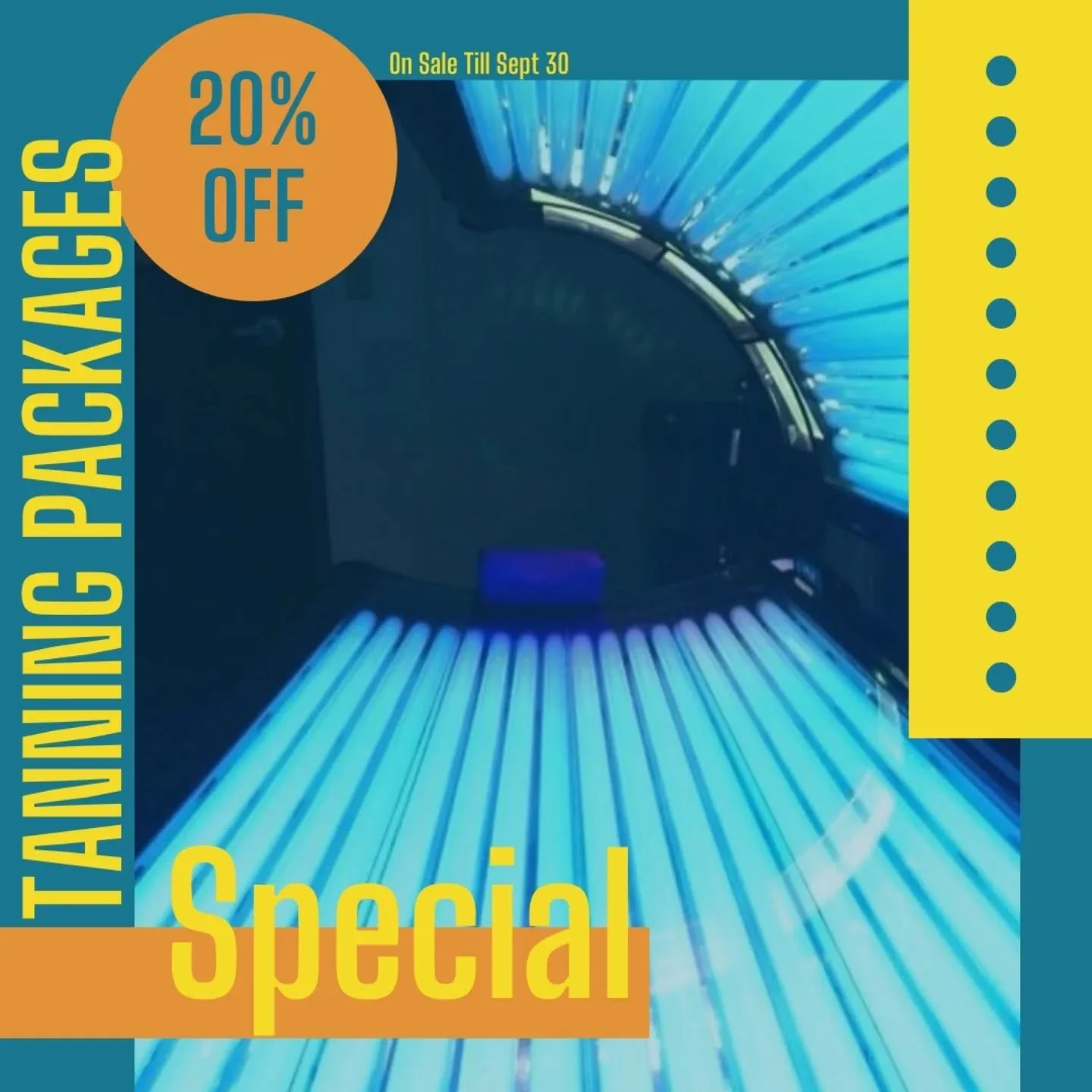 ☀️✨ Glow &amp; save! ✨☀️
Our tanning + wellness packages are 20% OFF now through the end of September.
The perfect time to stock up, shine bright, and feel your best. 💖

📅 Don&rsquo;t wait&mdash;September is slipping away!
.
.
#tannedlegs #tanningt
